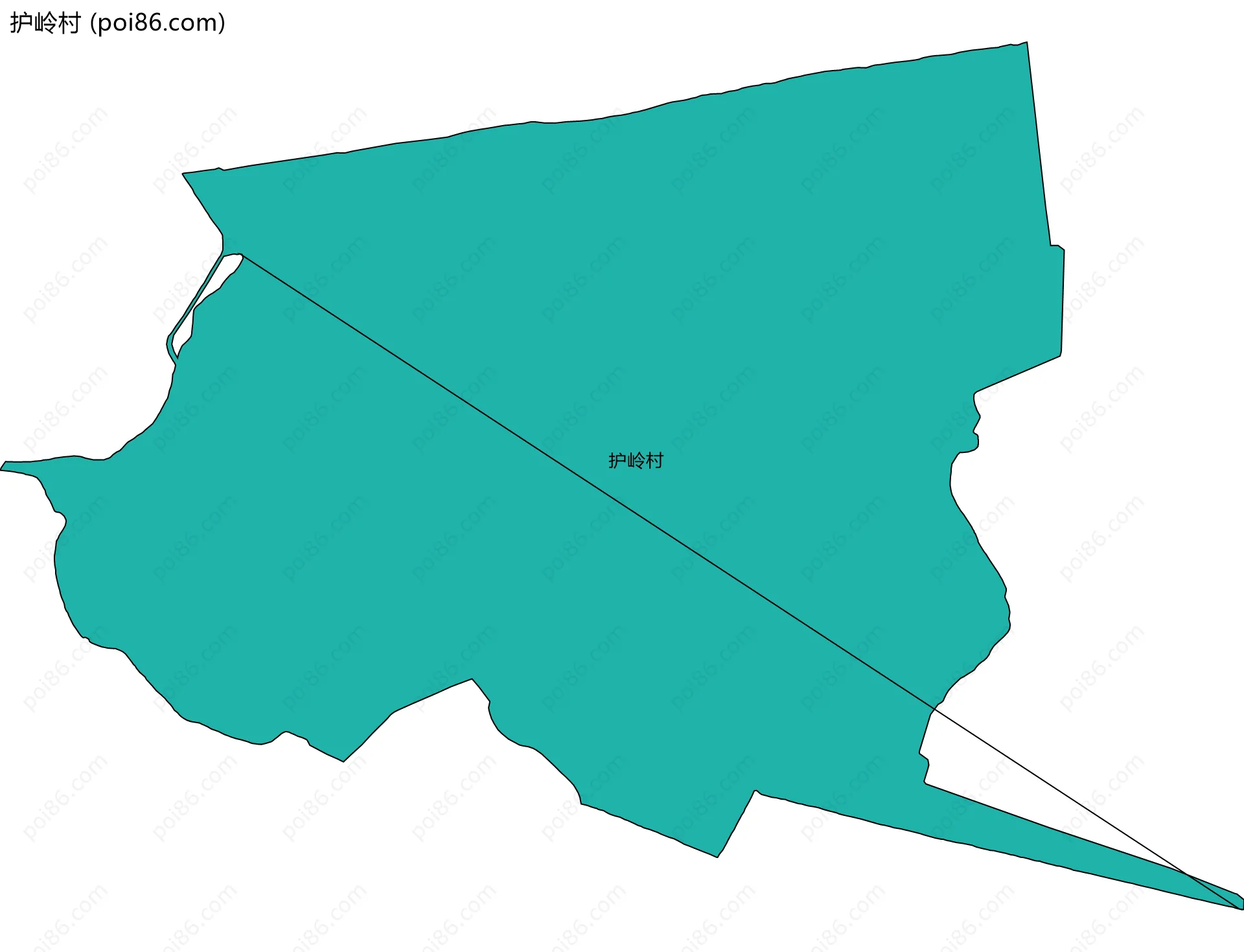 护岭村边界地图