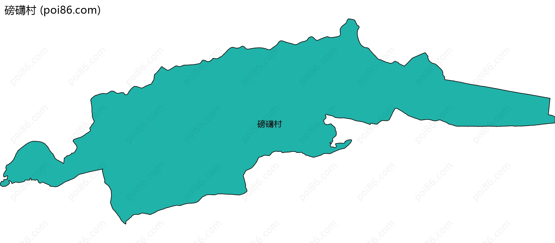 磅礴村边界地图