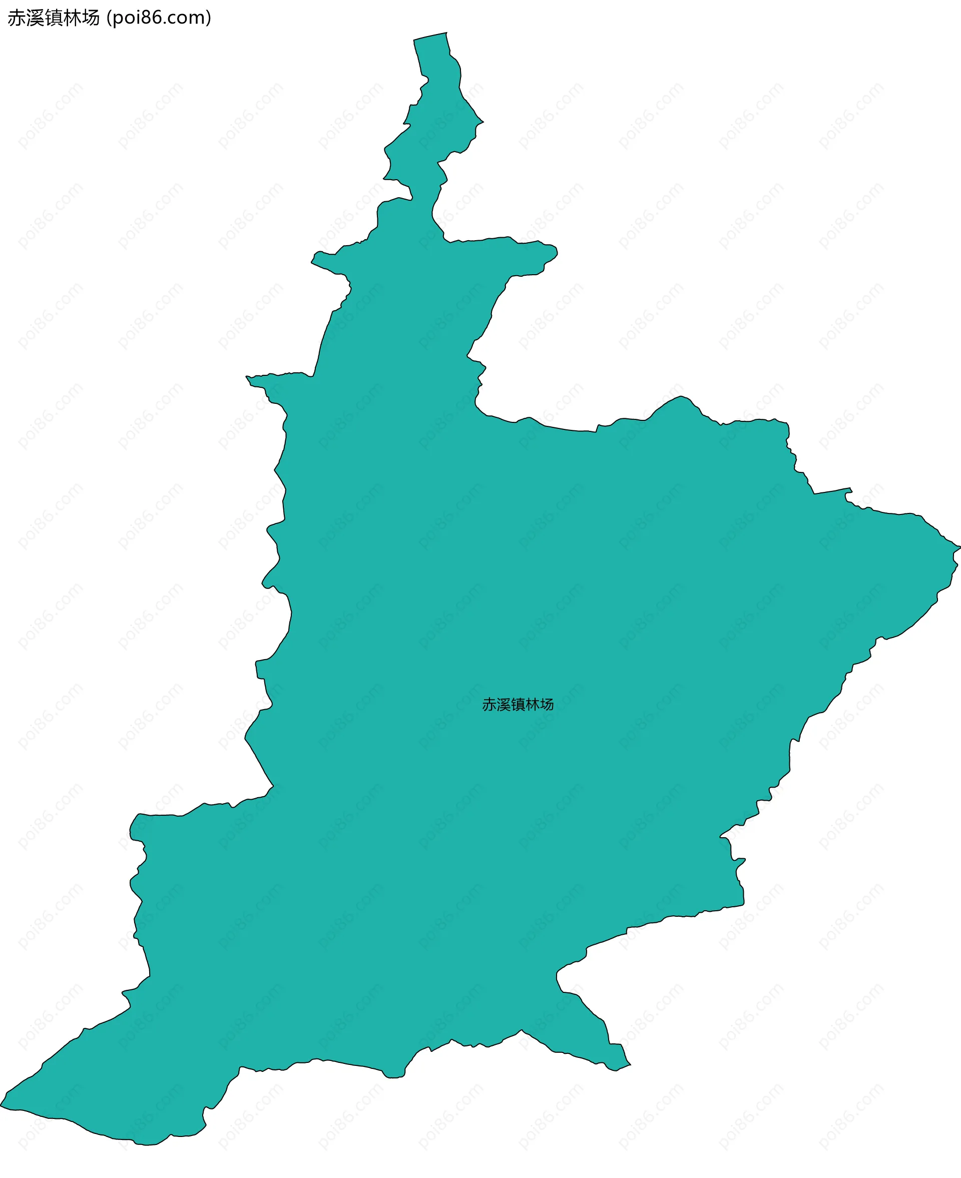 赤溪镇林场边界地图