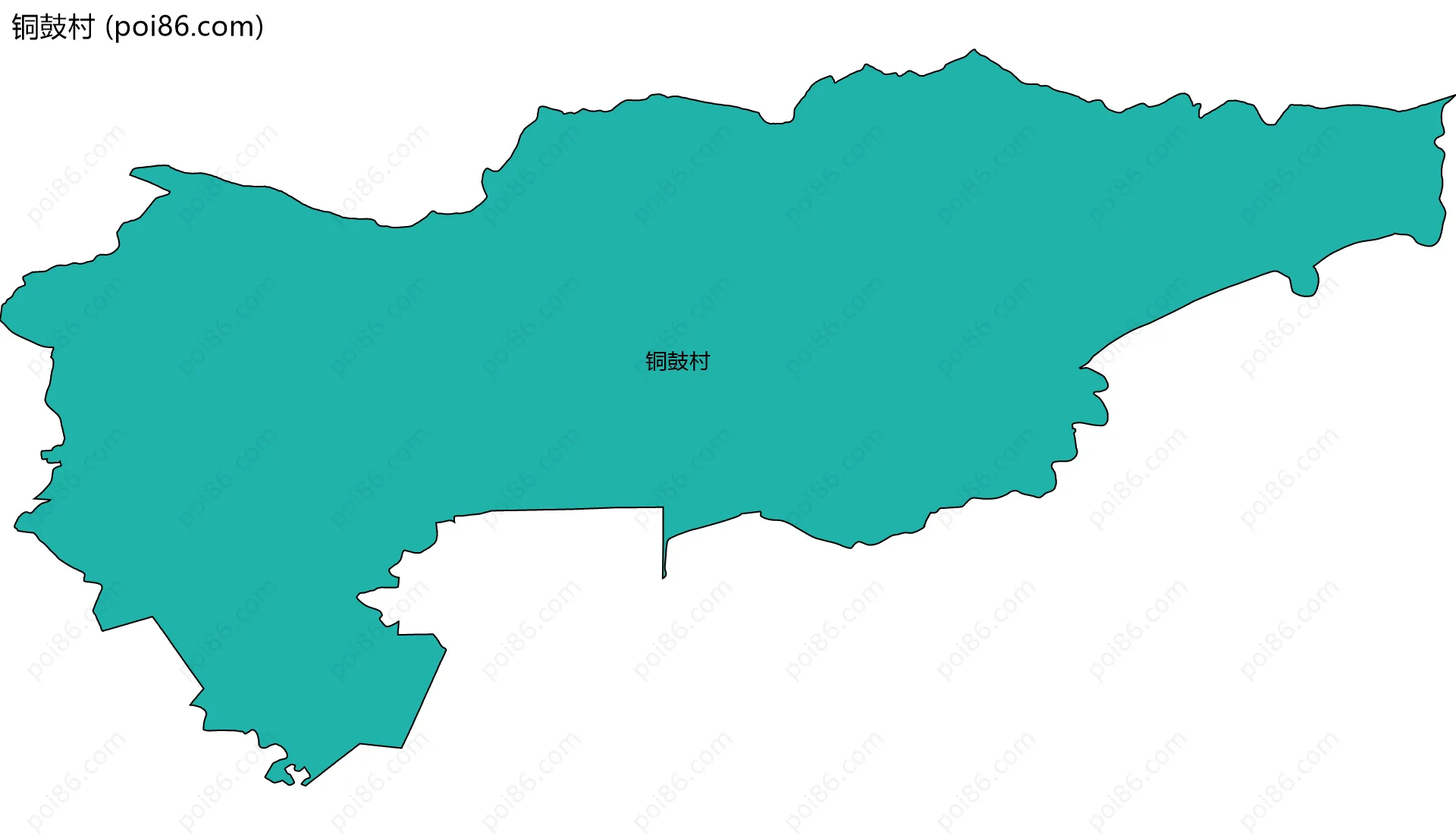 铜鼓村边界地图