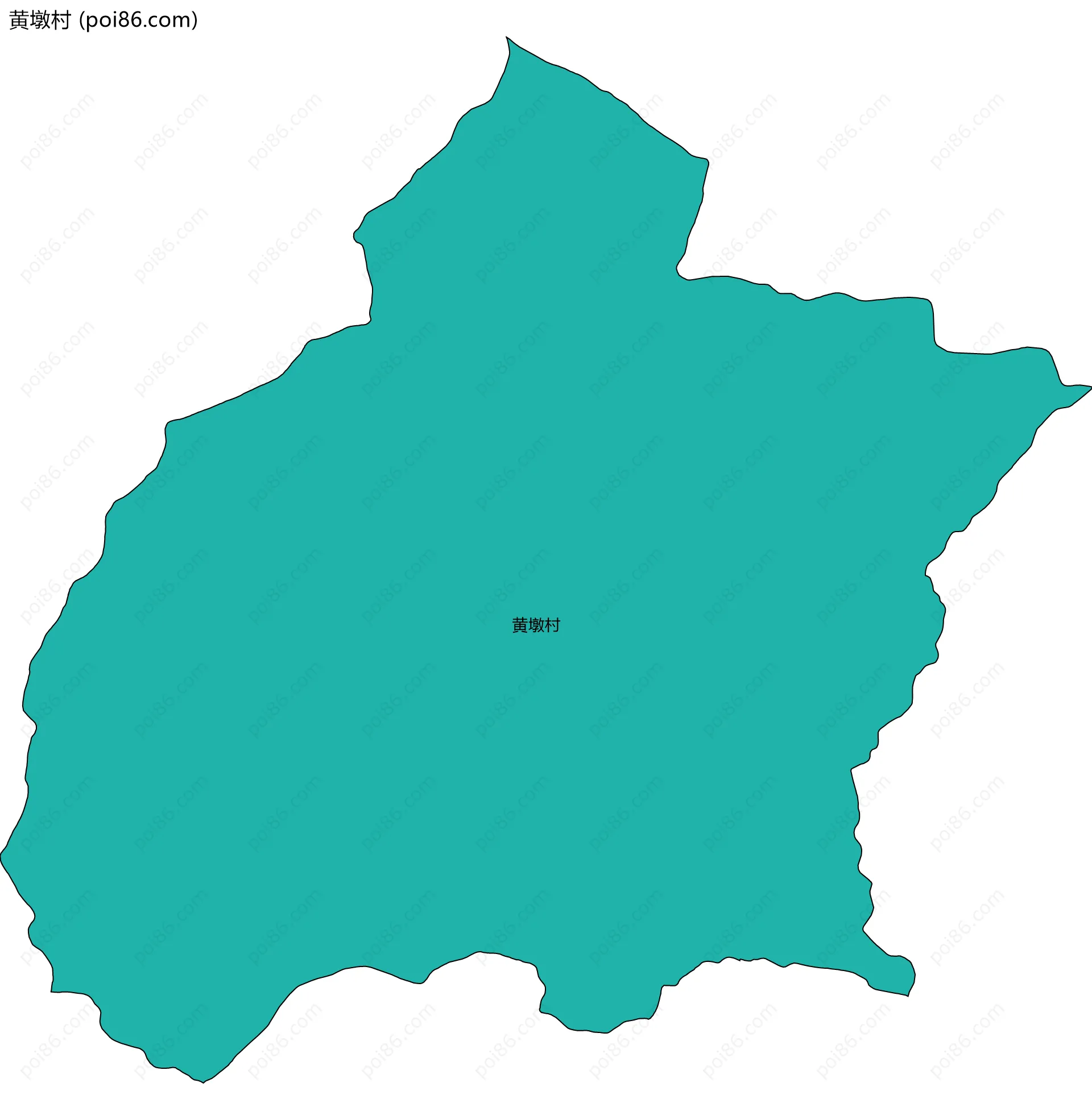 黄墩村边界地图