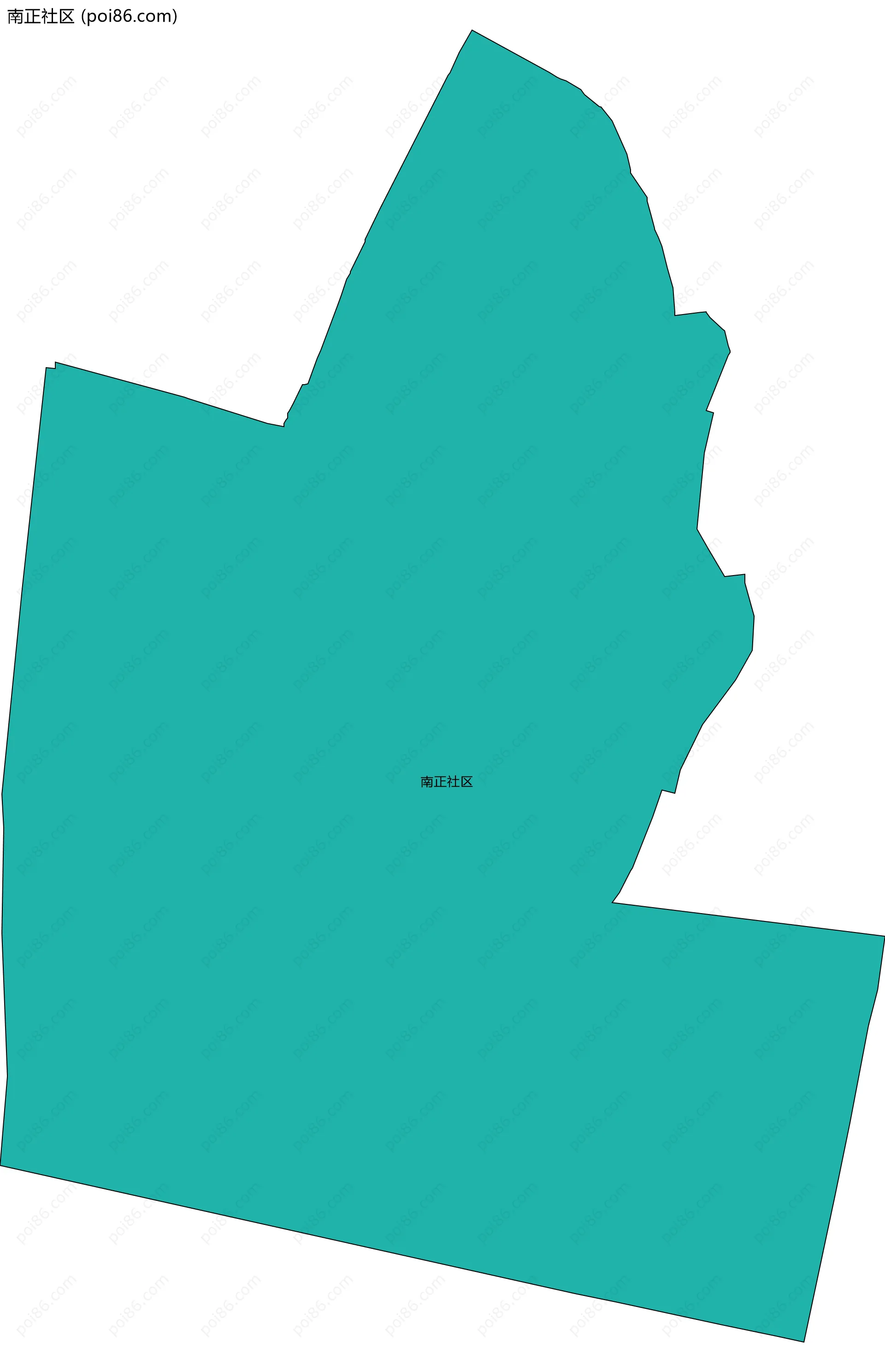 南正社区边界地图