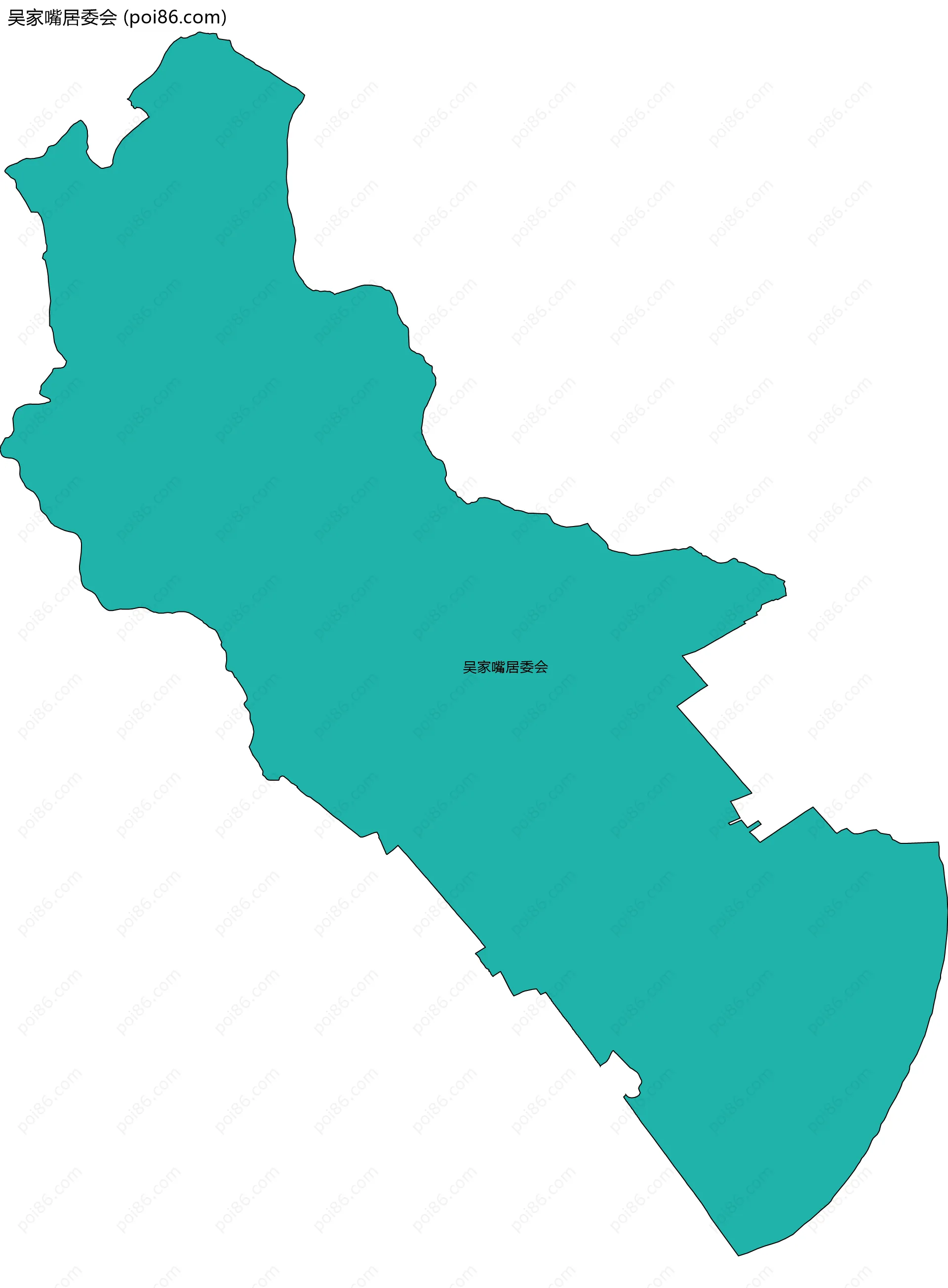 吴家嘴居委会边界地图