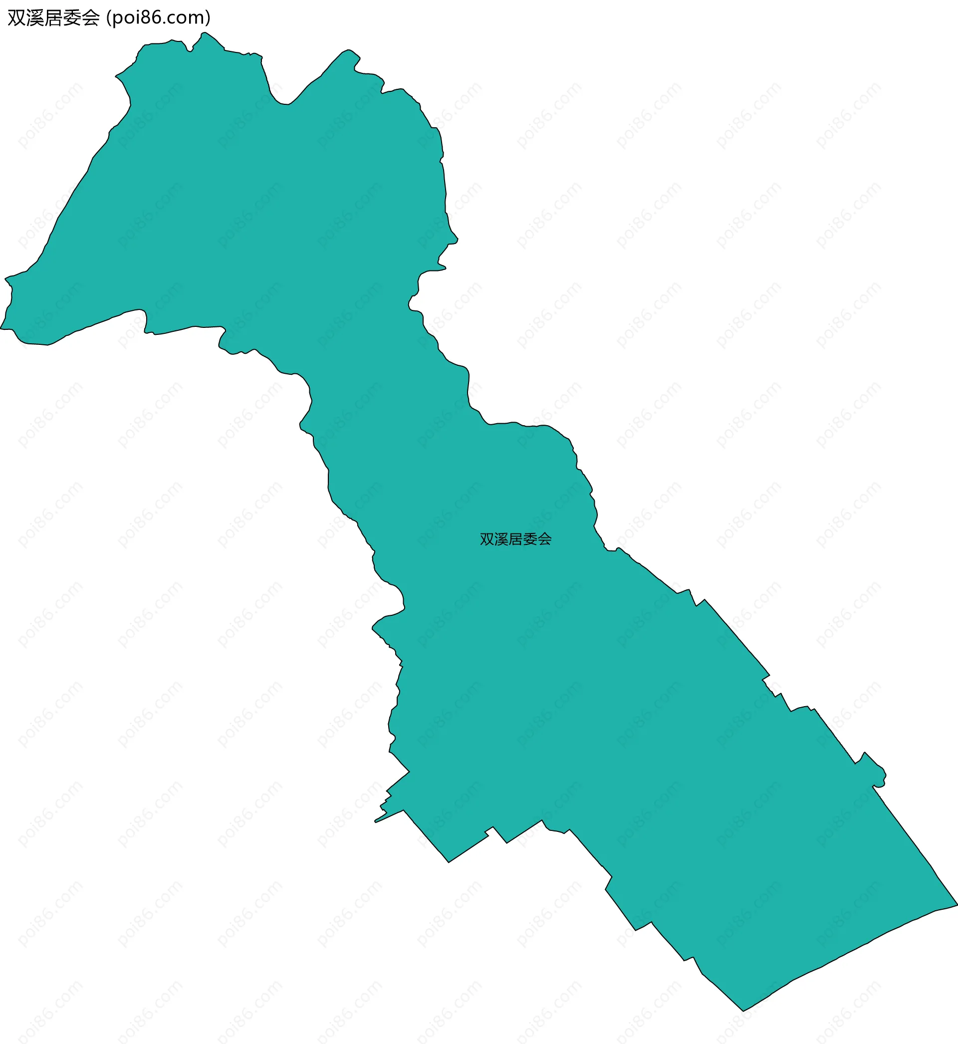 双溪居委会边界地图