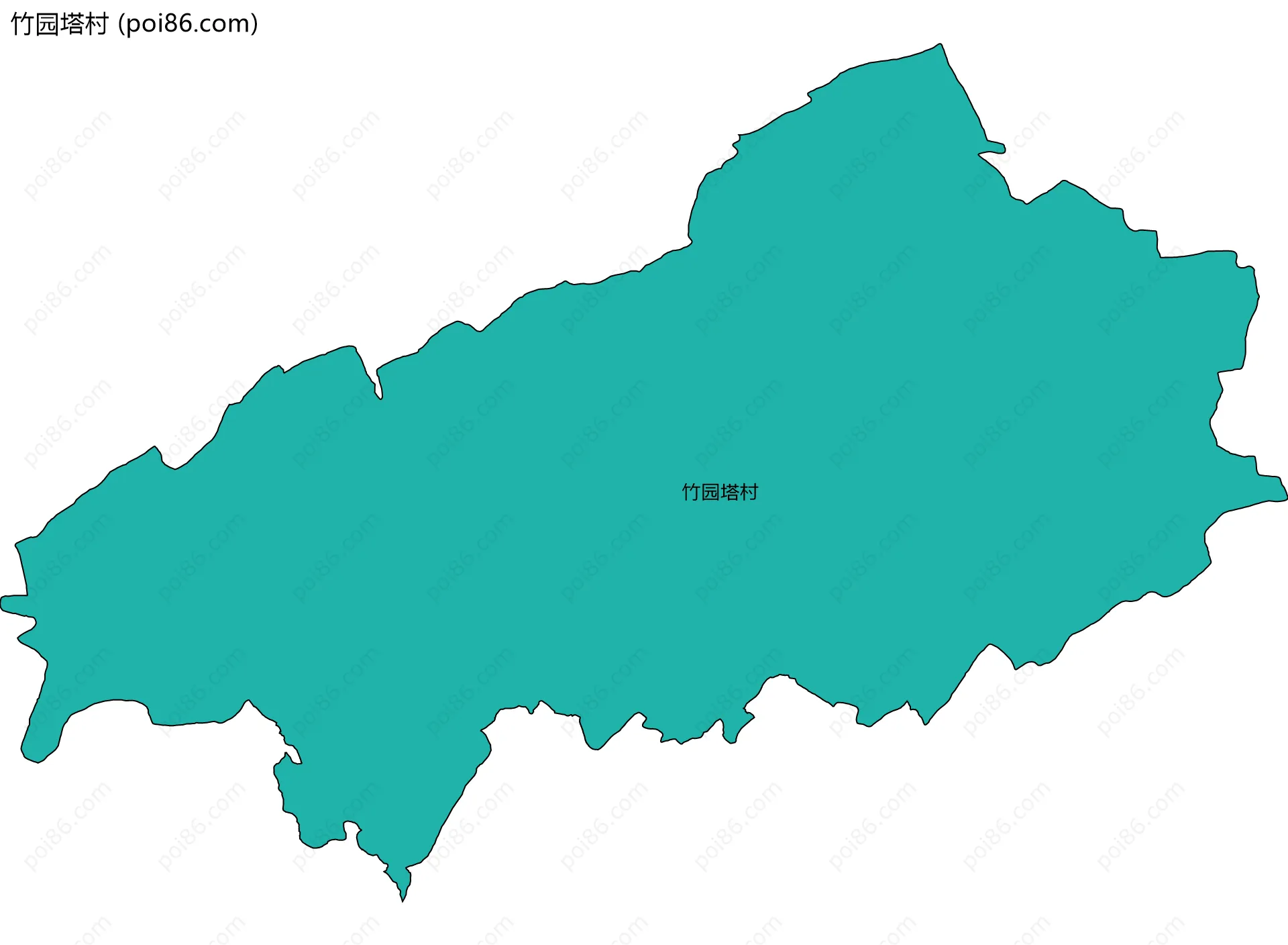 竹园塔村边界地图