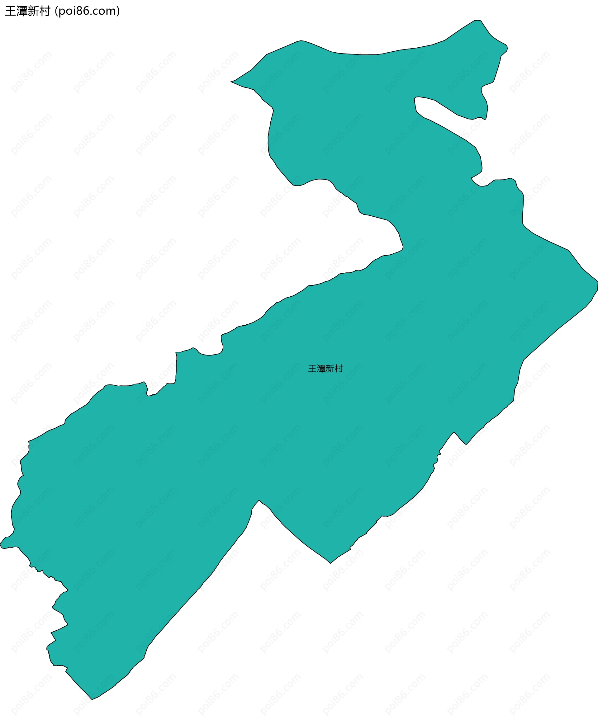 王潭新村边界地图