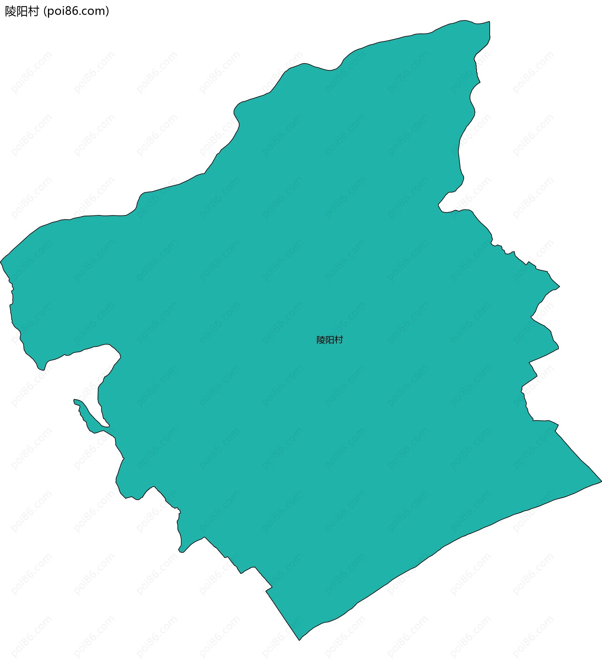 陵阳村边界地图