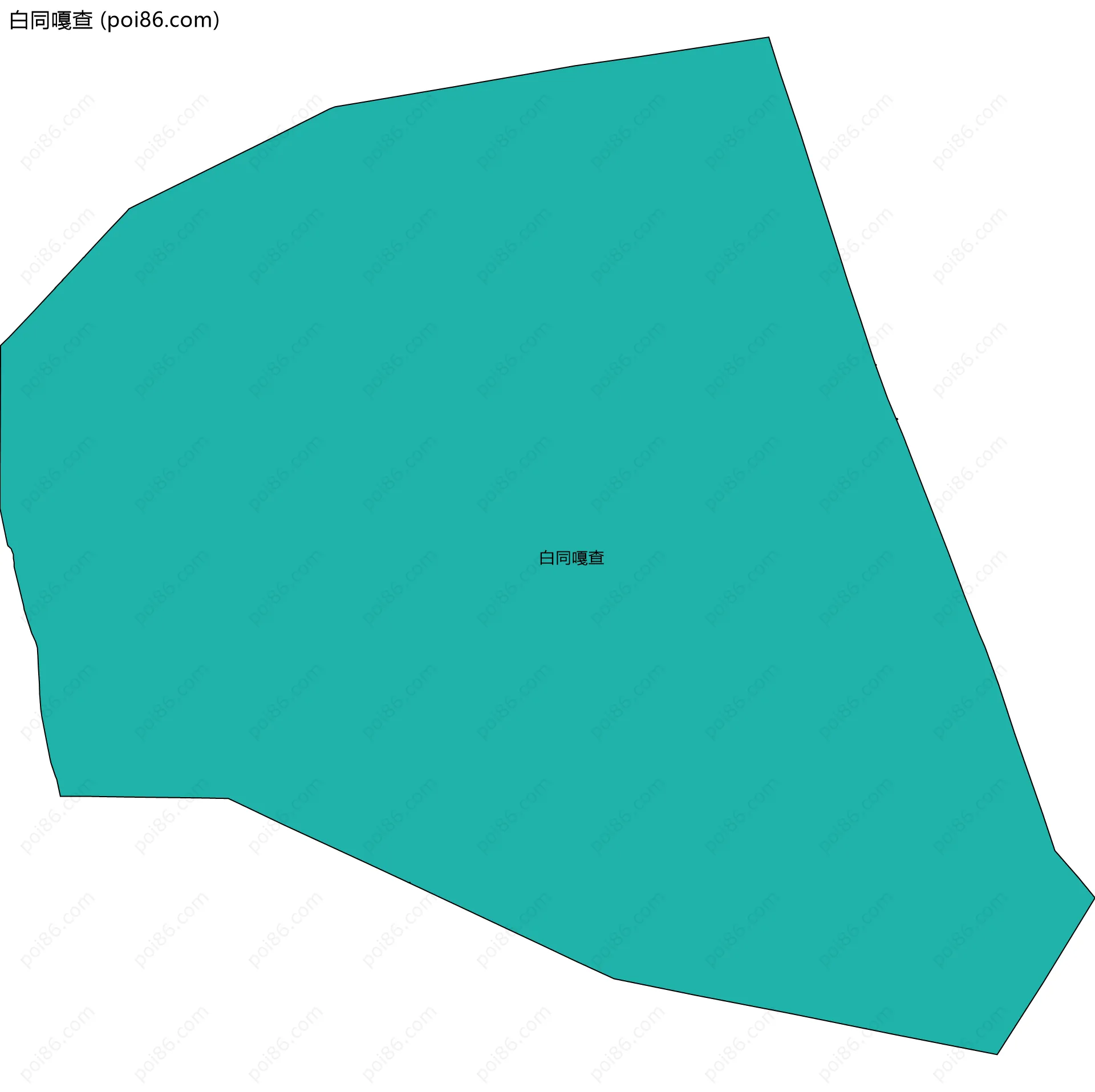 白同嘎查边界地图