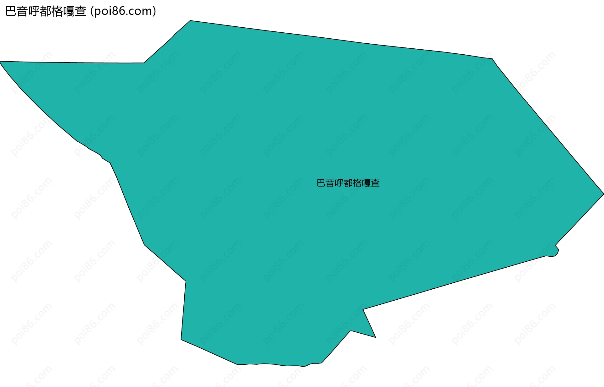 巴音呼都格嘎查边界地图