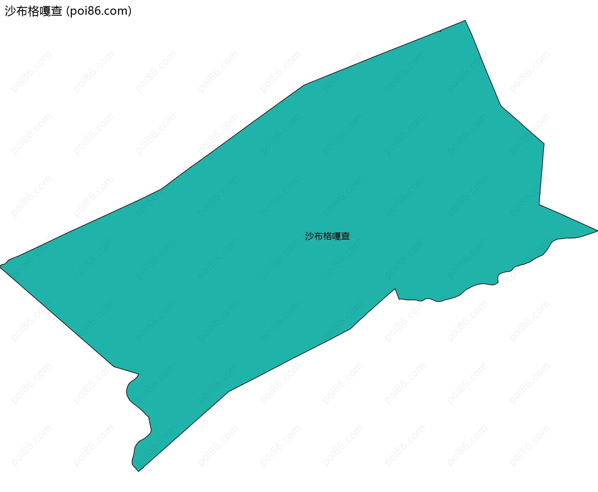 沙布格嘎查边界地图