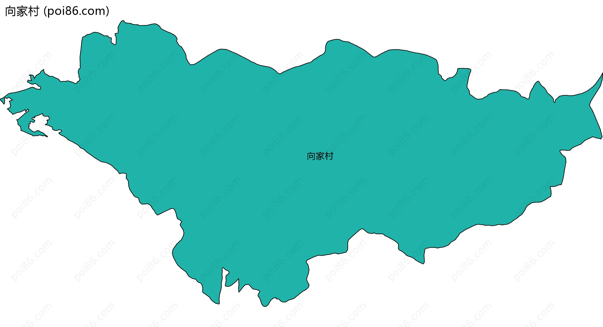 向家村边界地图