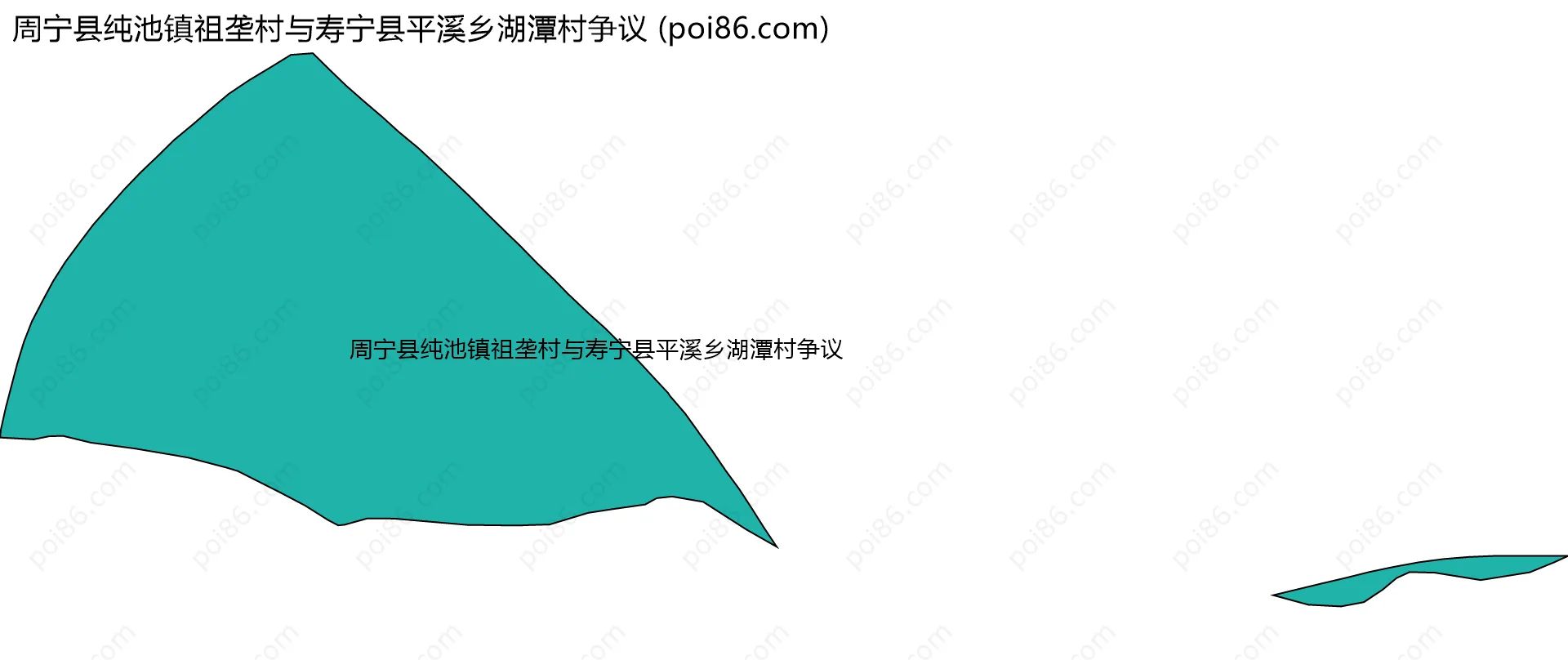 周宁县纯池镇祖垄村与寿宁县平溪乡湖潭村争议边界地图