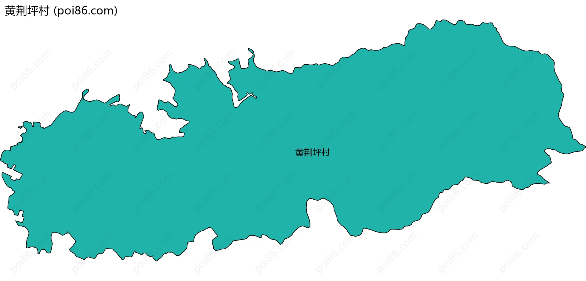 黄荆坪村边界地图