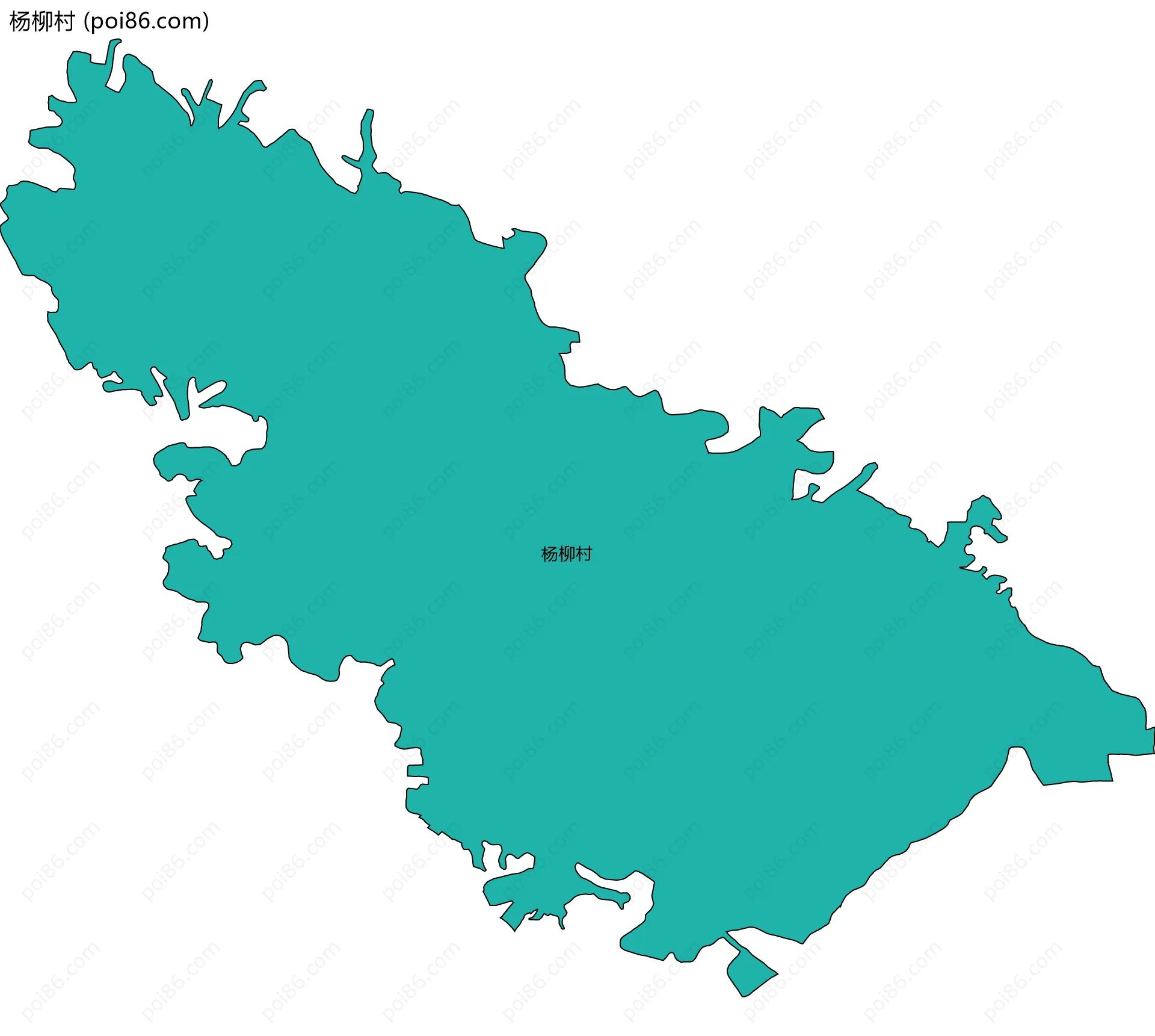杨柳村边界地图