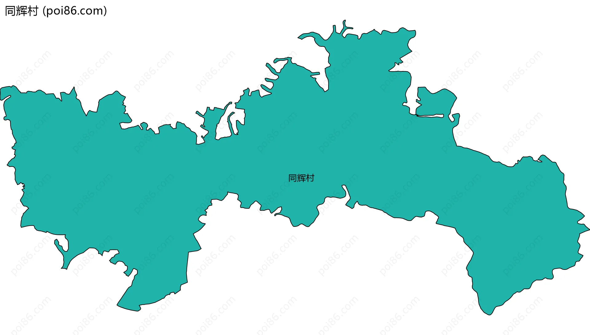 同辉村边界地图