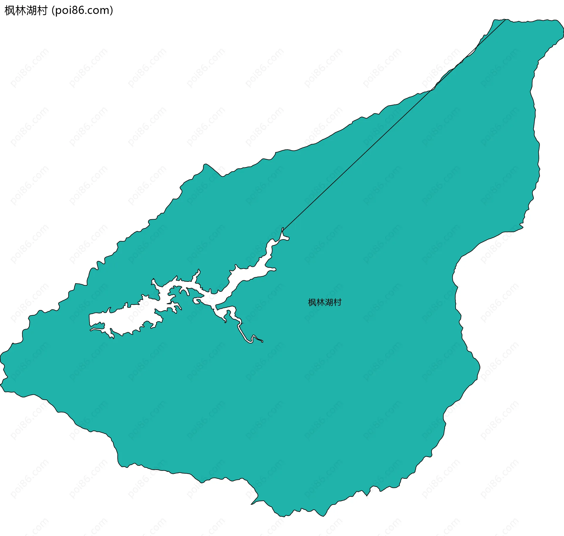 枫林湖村边界地图