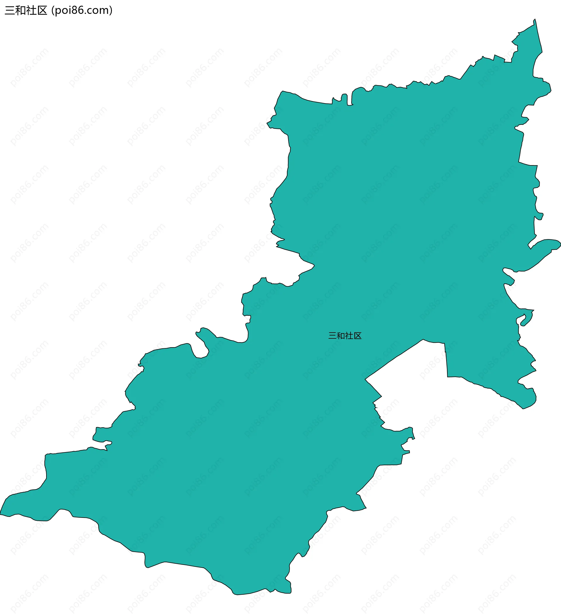 三和社区边界地图