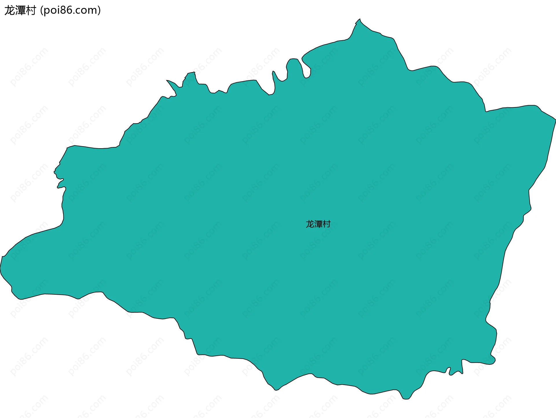 龙潭村边界地图