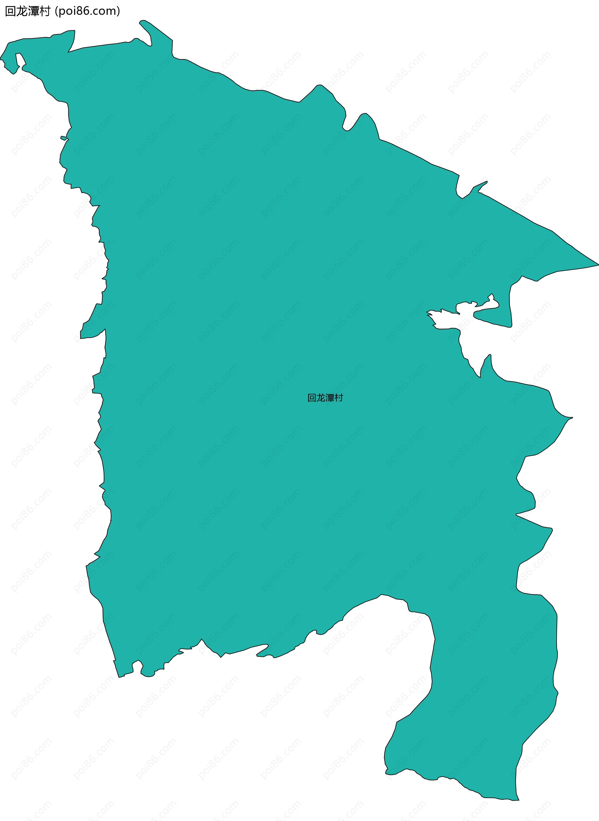 回龙潭村边界地图