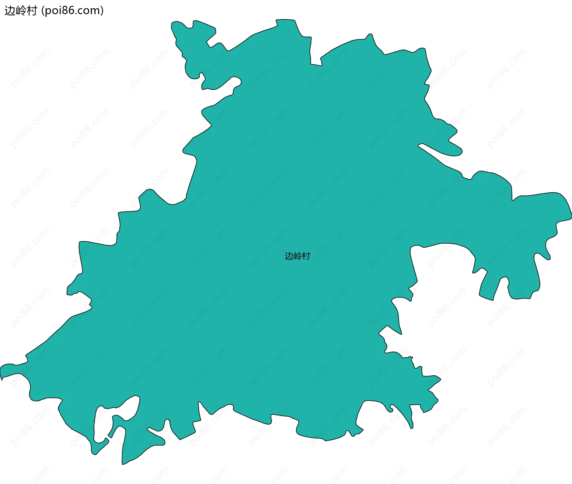 边岭村边界地图