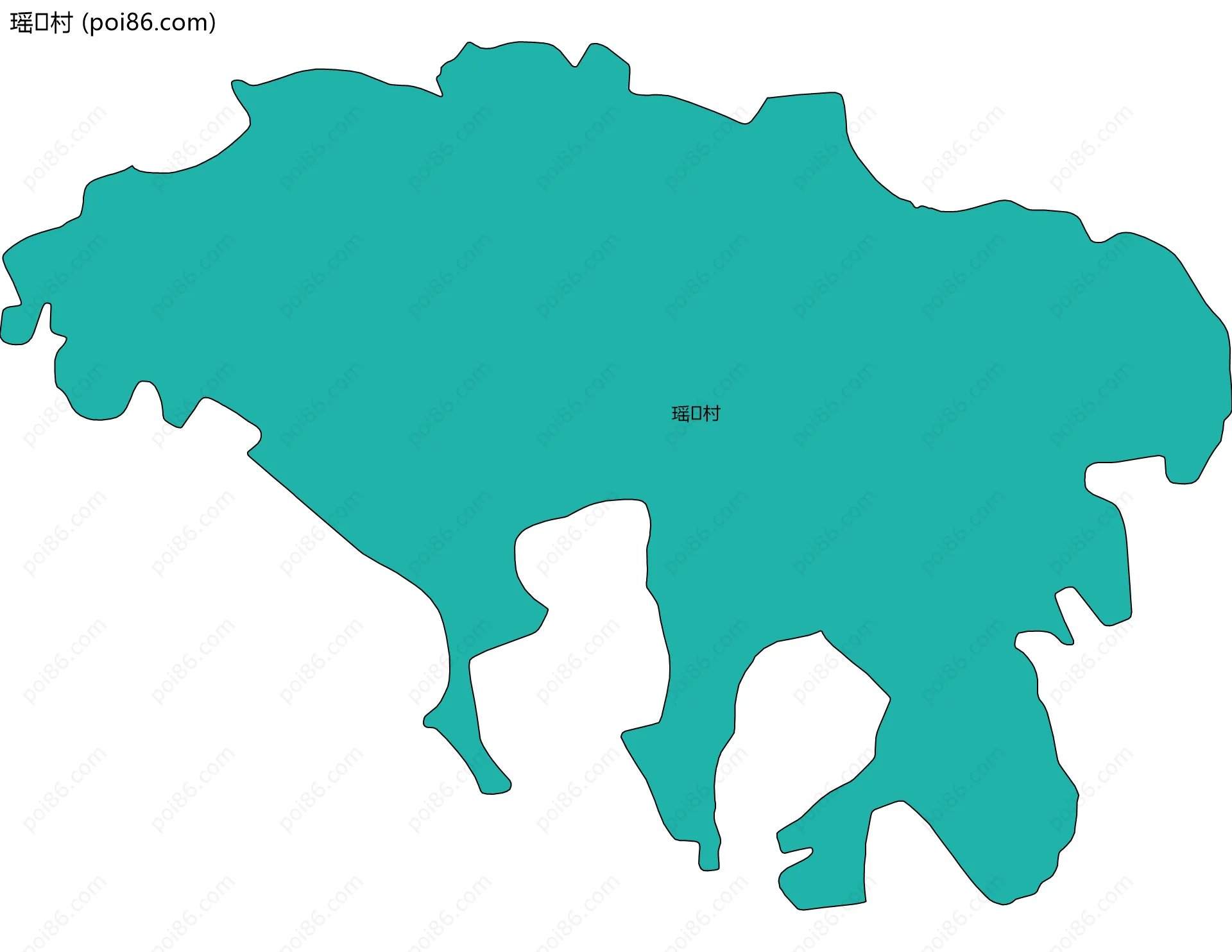 瑶村边界地图