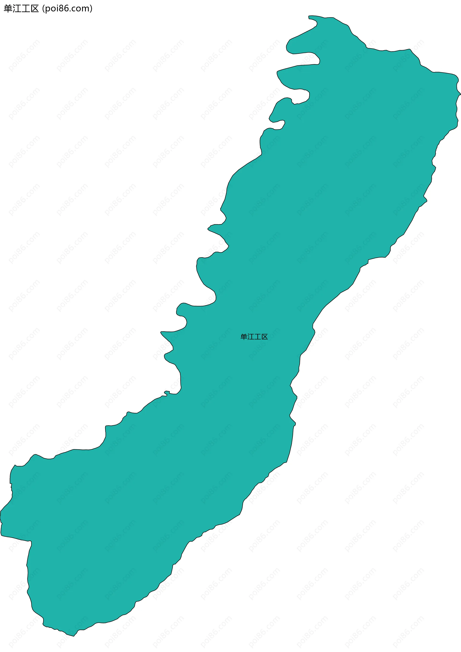 单江工区边界地图
