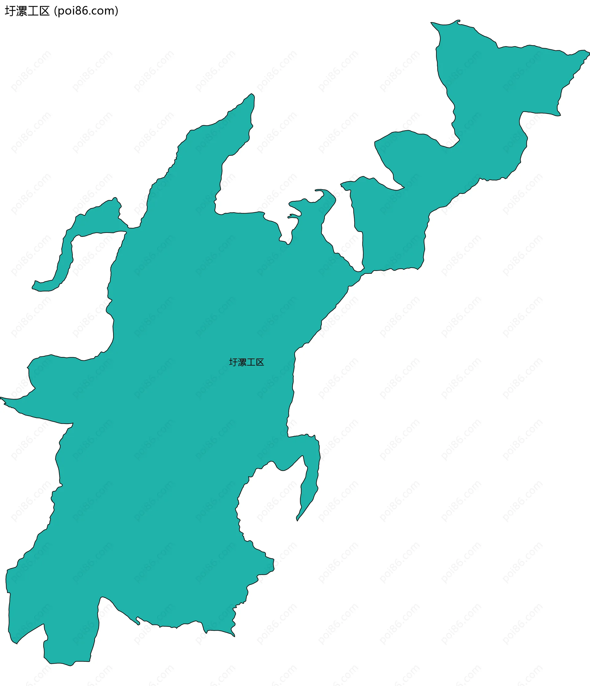 圩漯工区边界地图