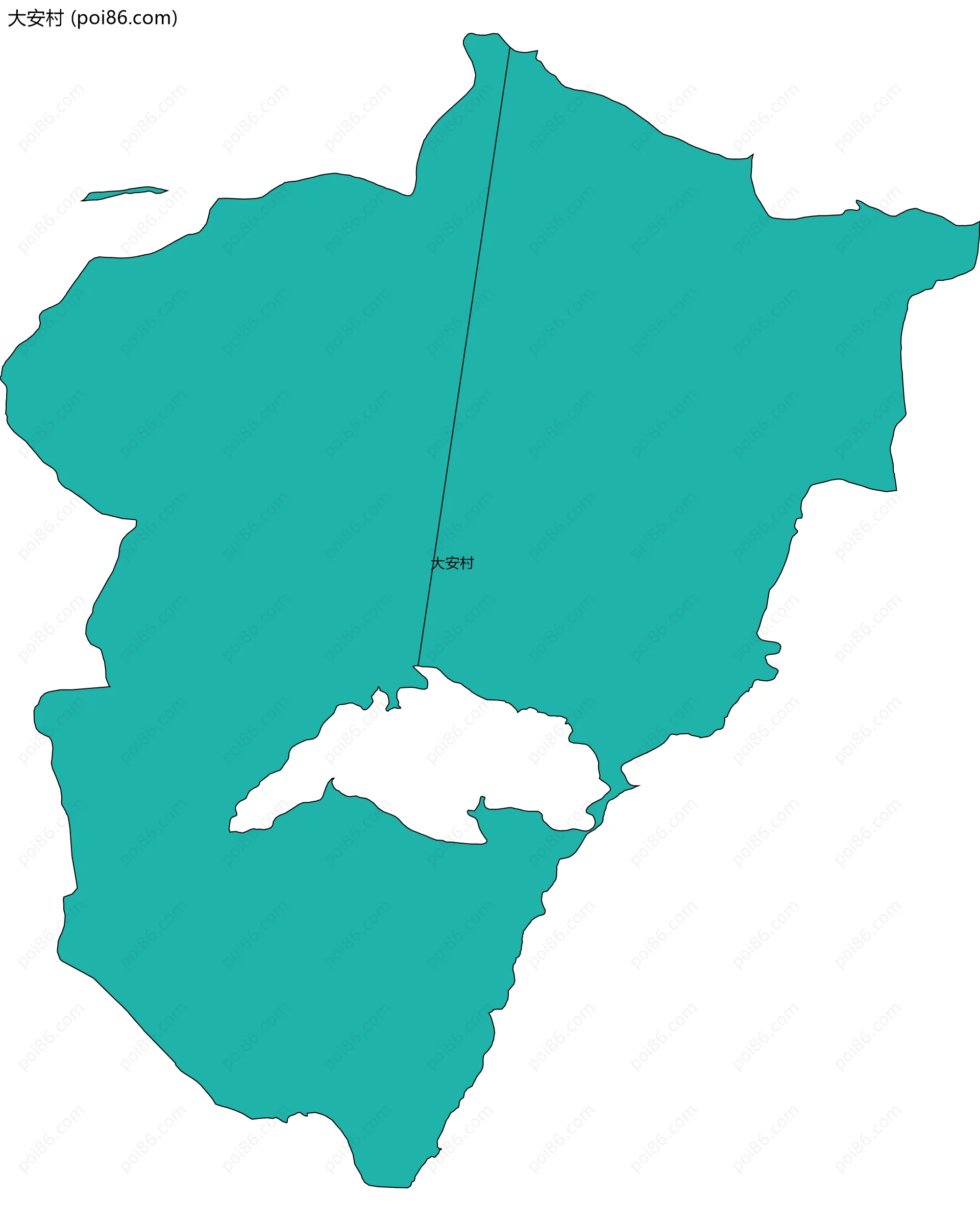 大安村边界地图