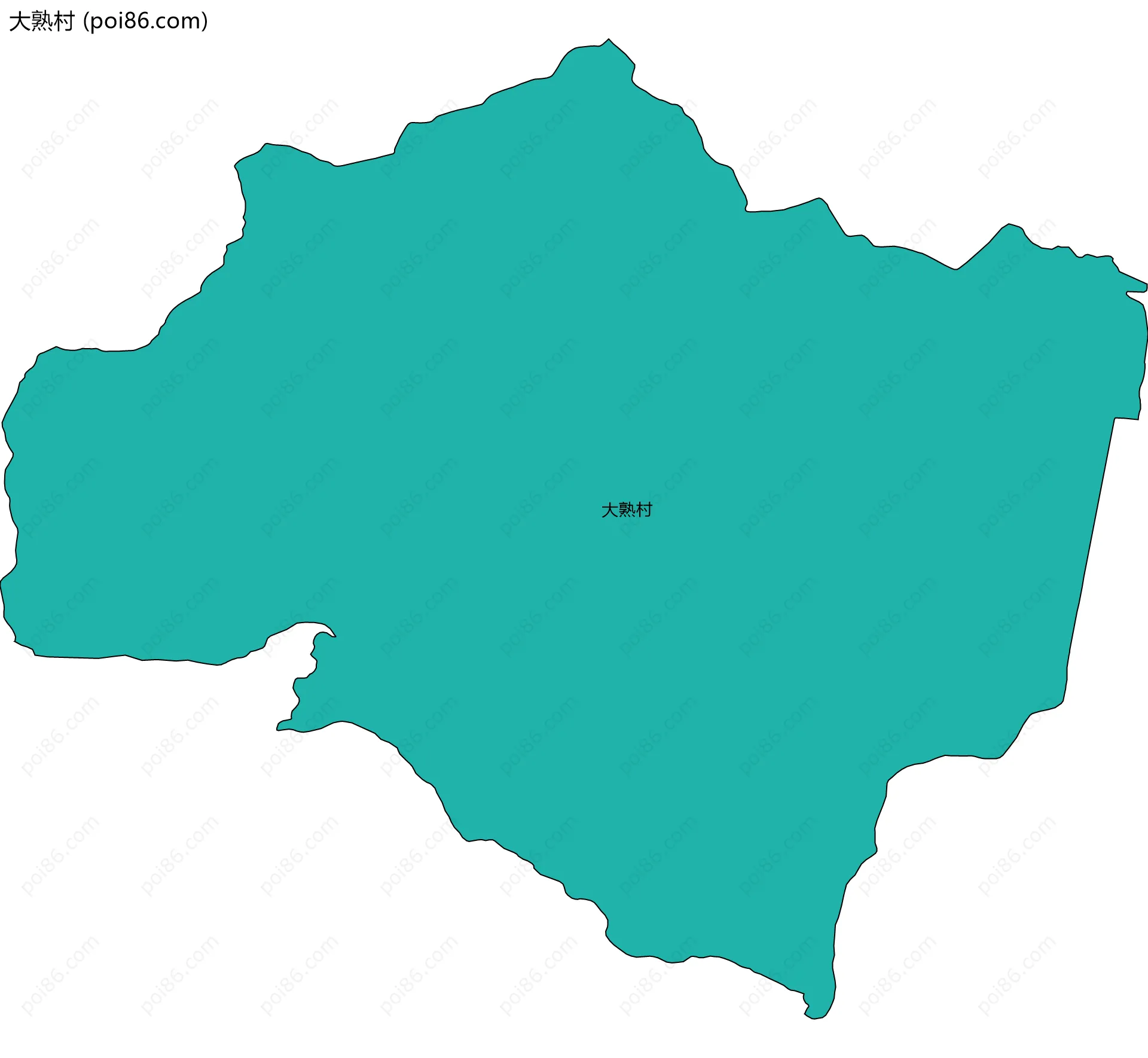 大熟村边界地图