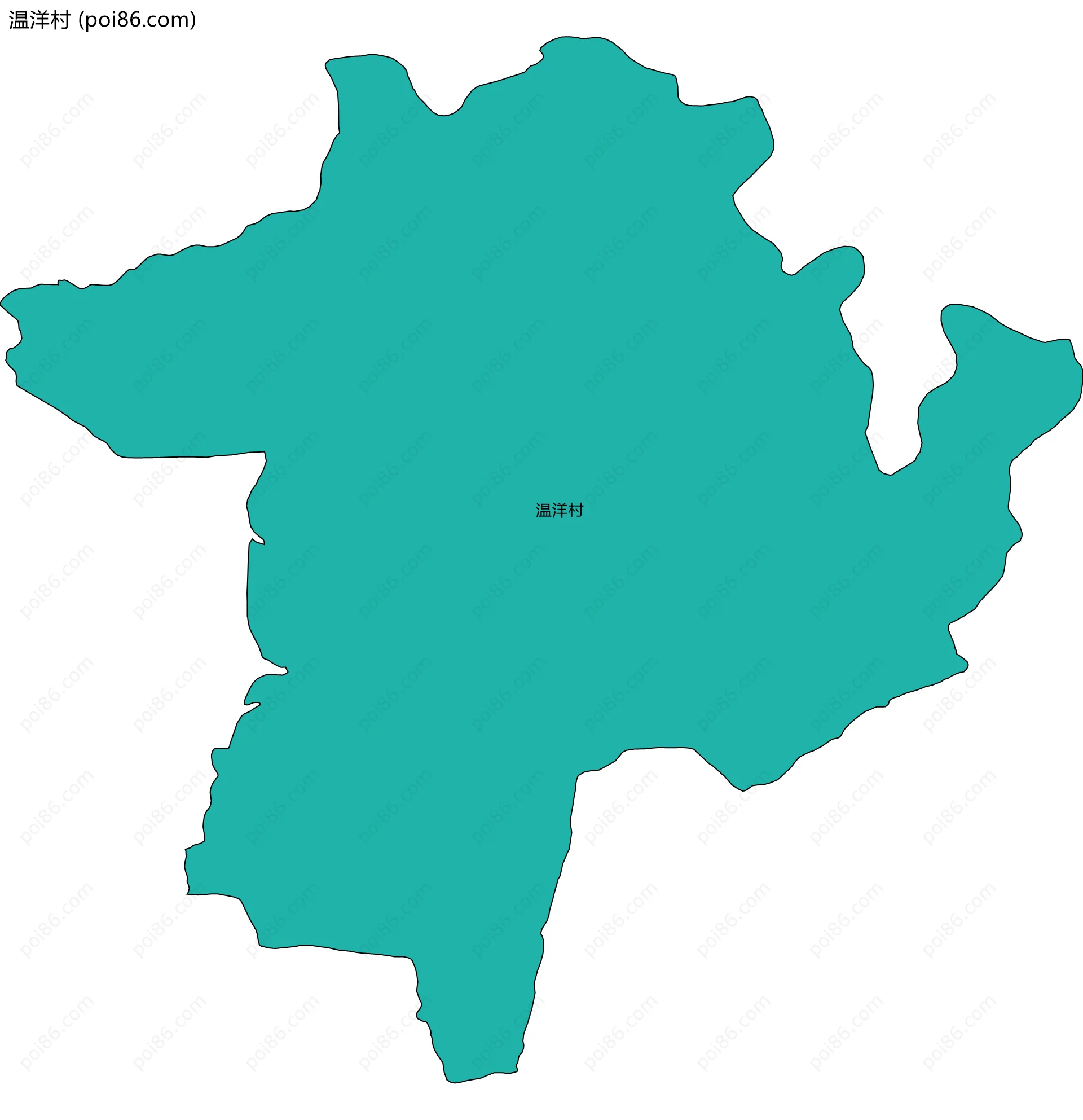 温洋村边界地图
