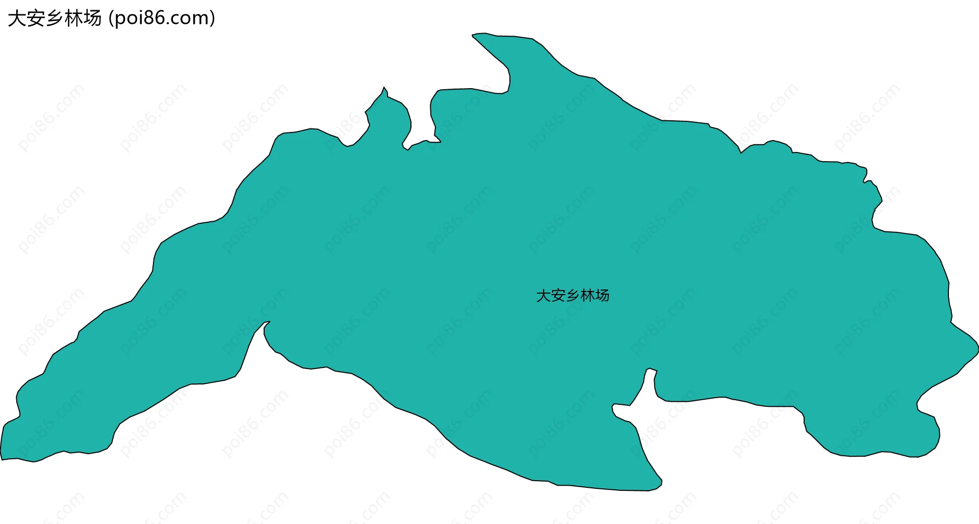 大安乡林场边界地图