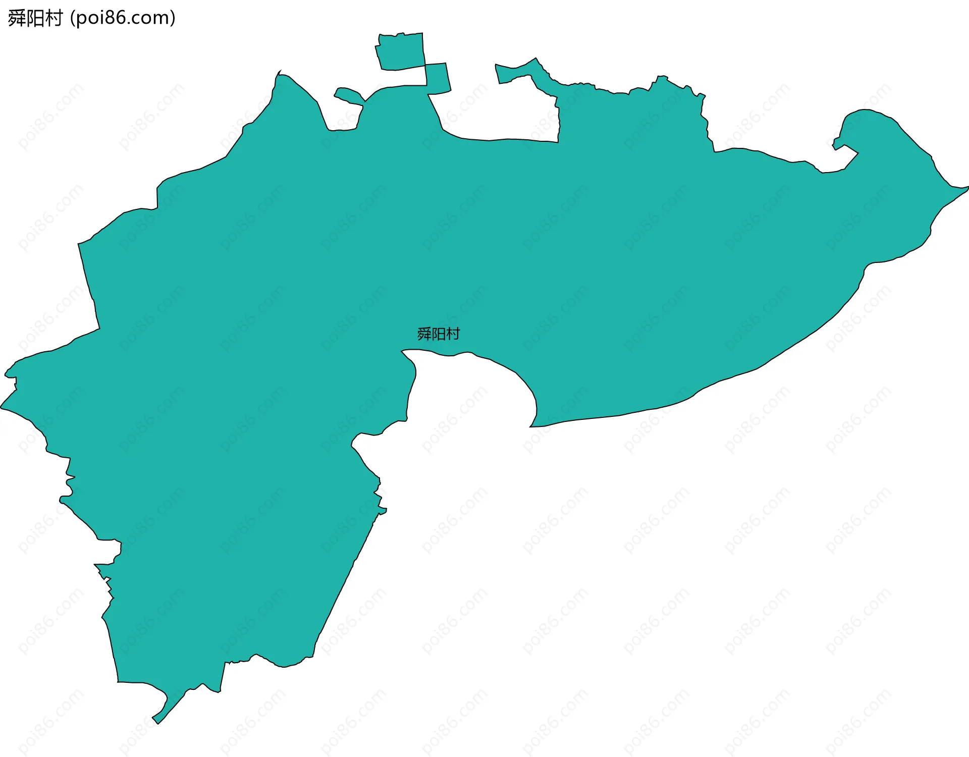 舜阳村边界地图