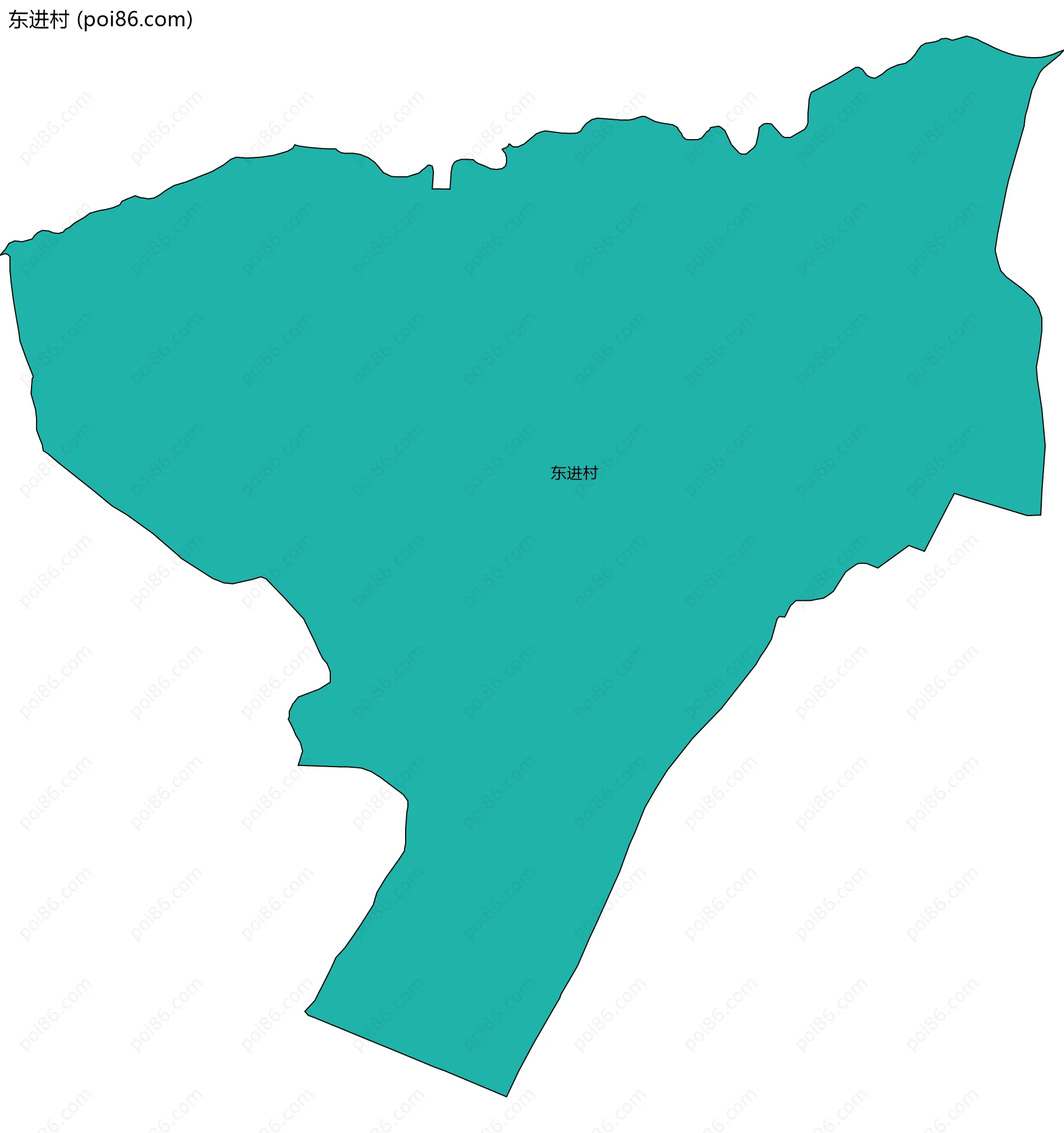 东进村边界地图