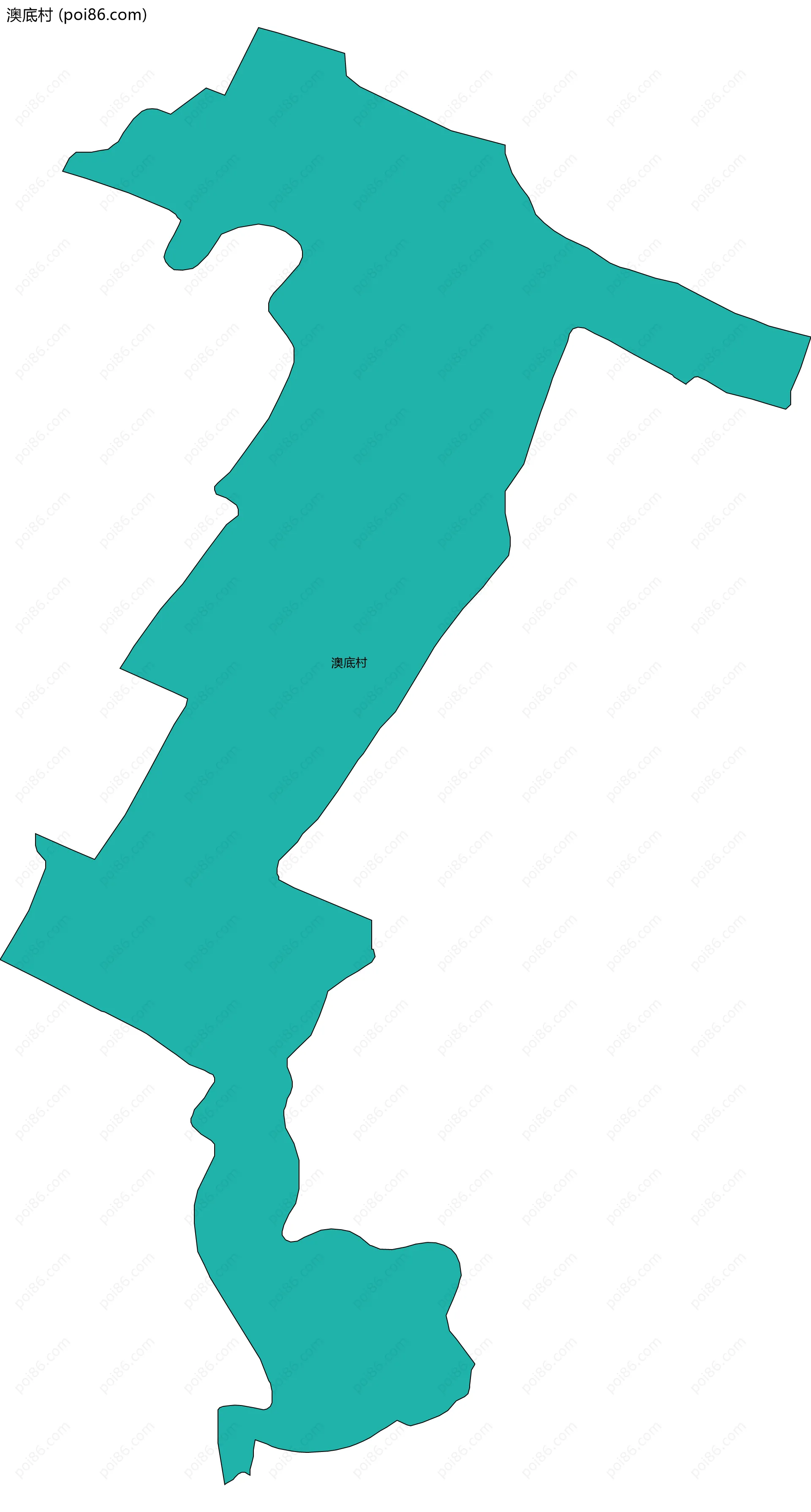 澳底村边界地图