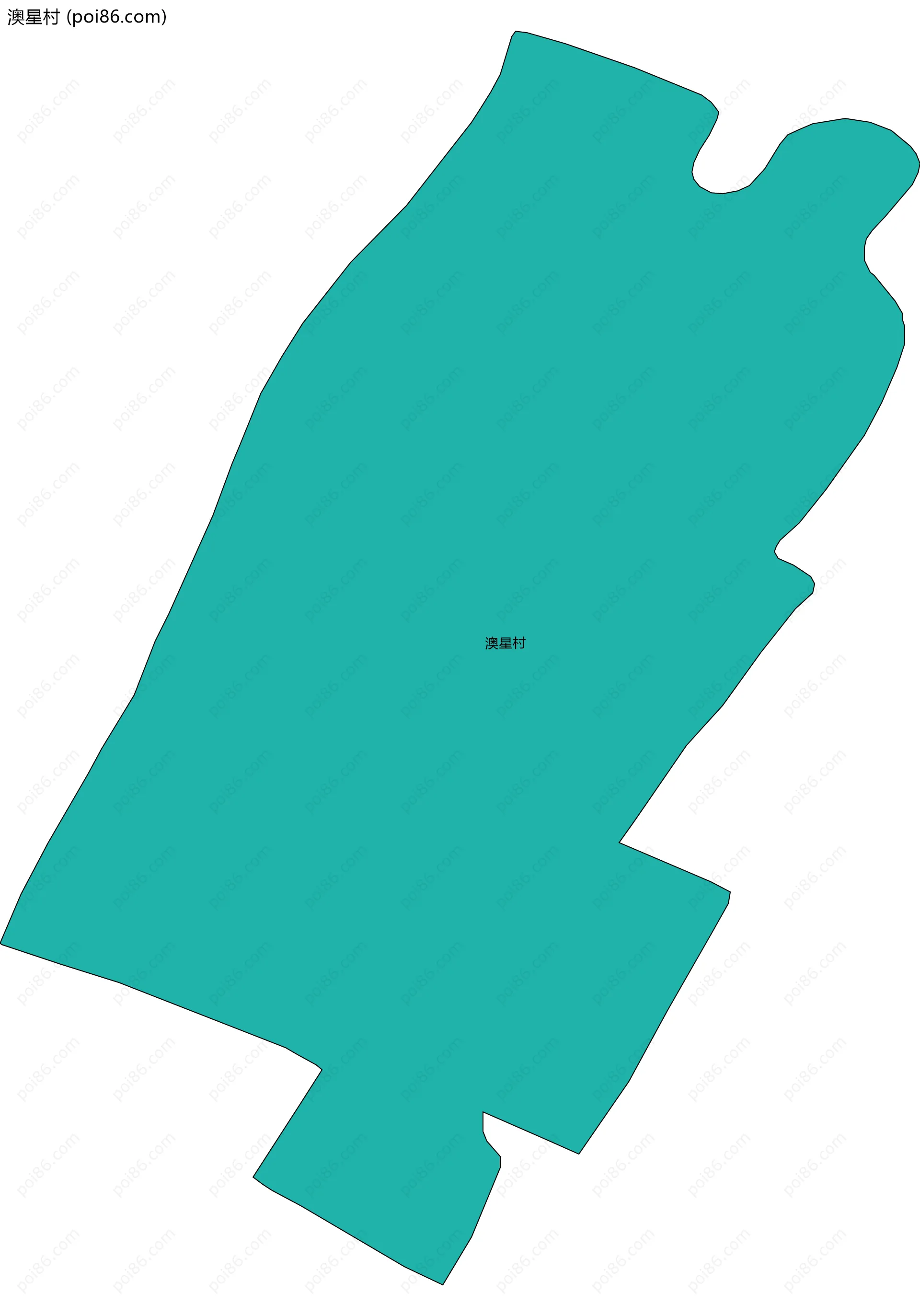 澳星村边界地图