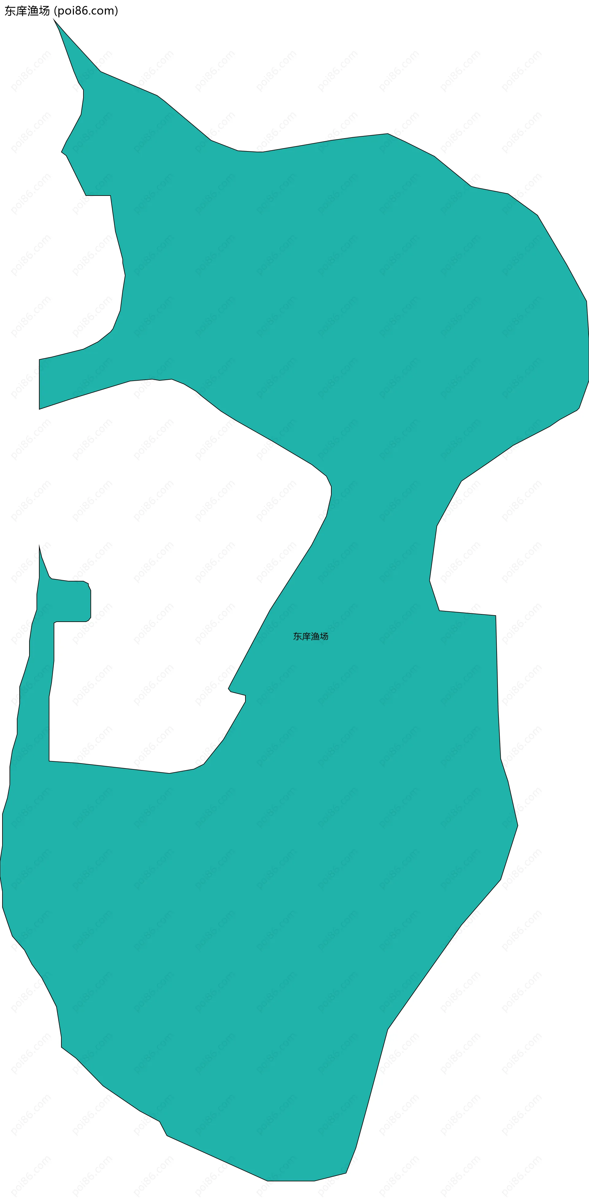 东庠渔场边界地图