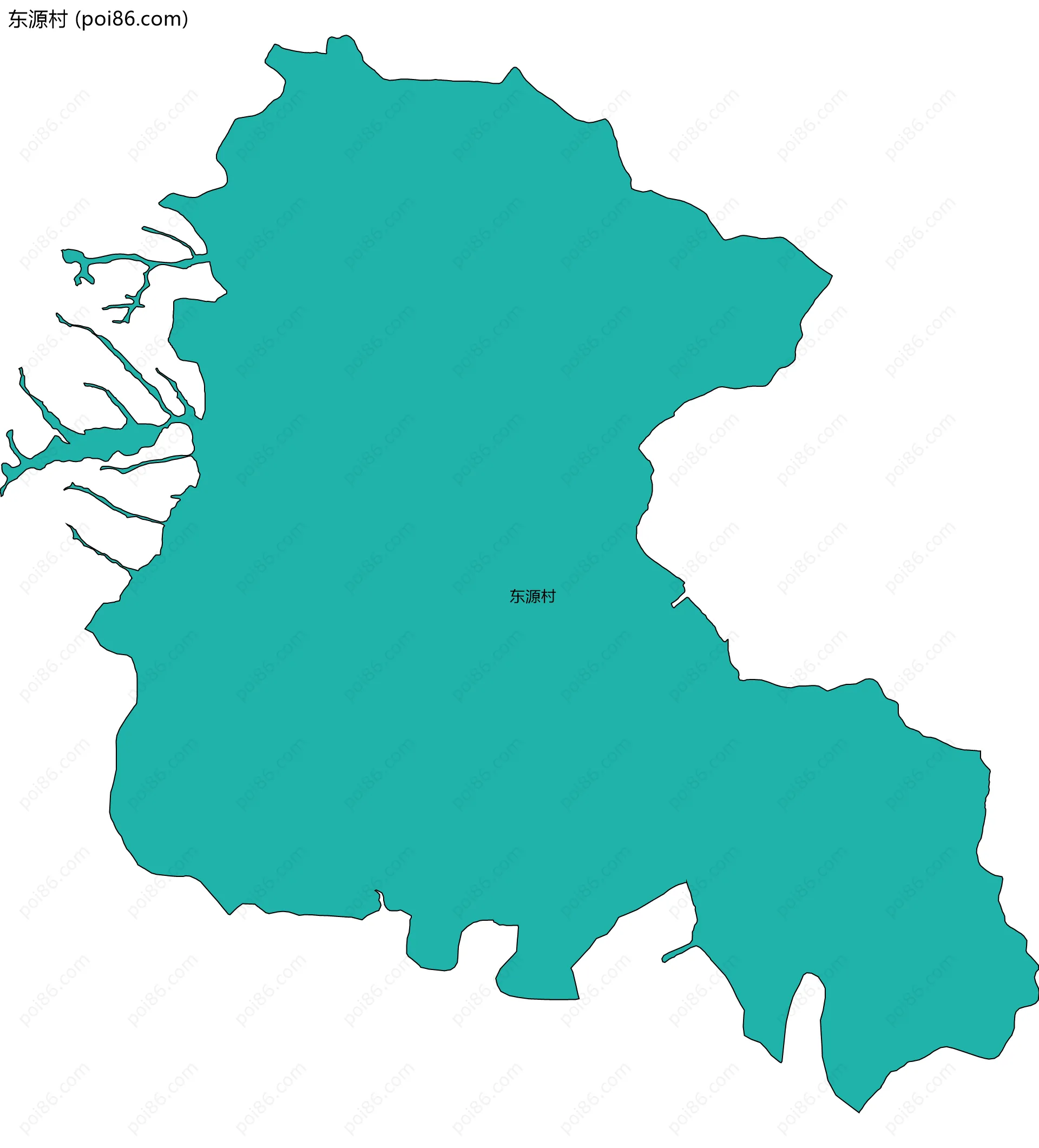 东源村边界地图