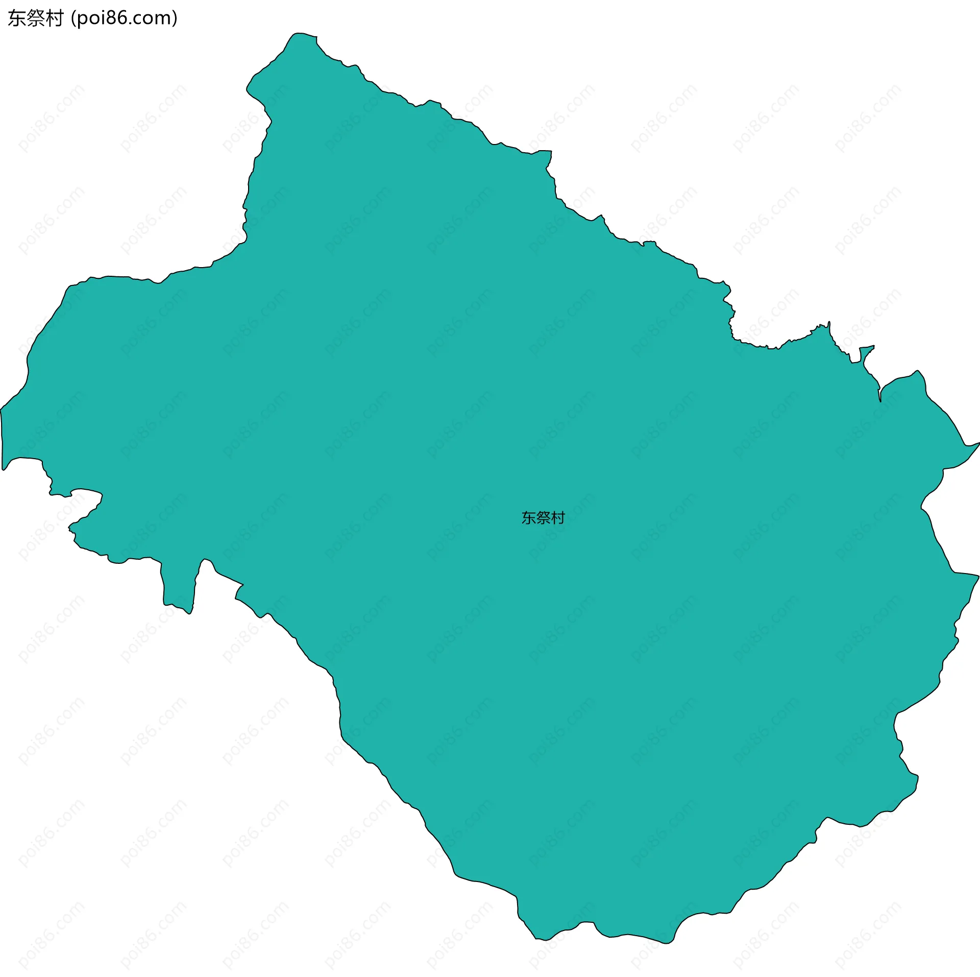 东祭村边界地图