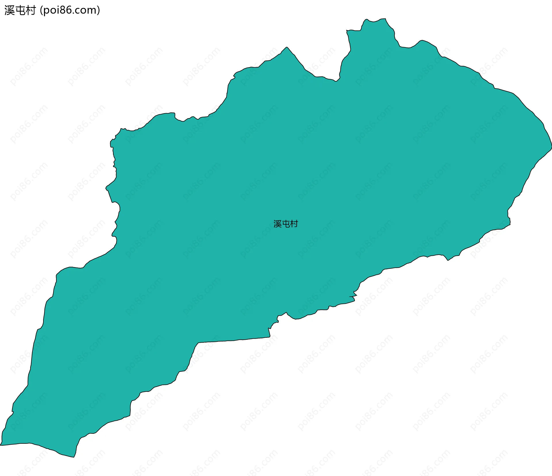 溪屯村边界地图