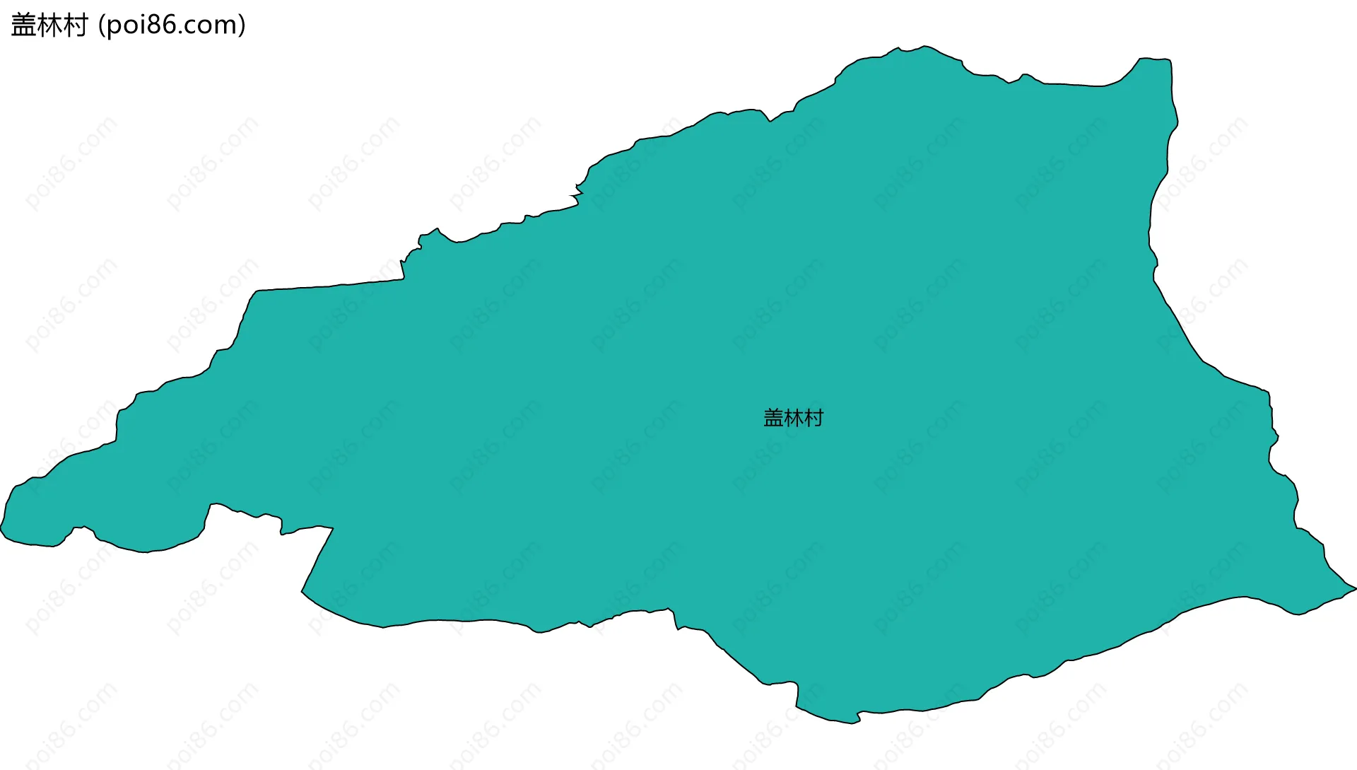 盖林村边界地图