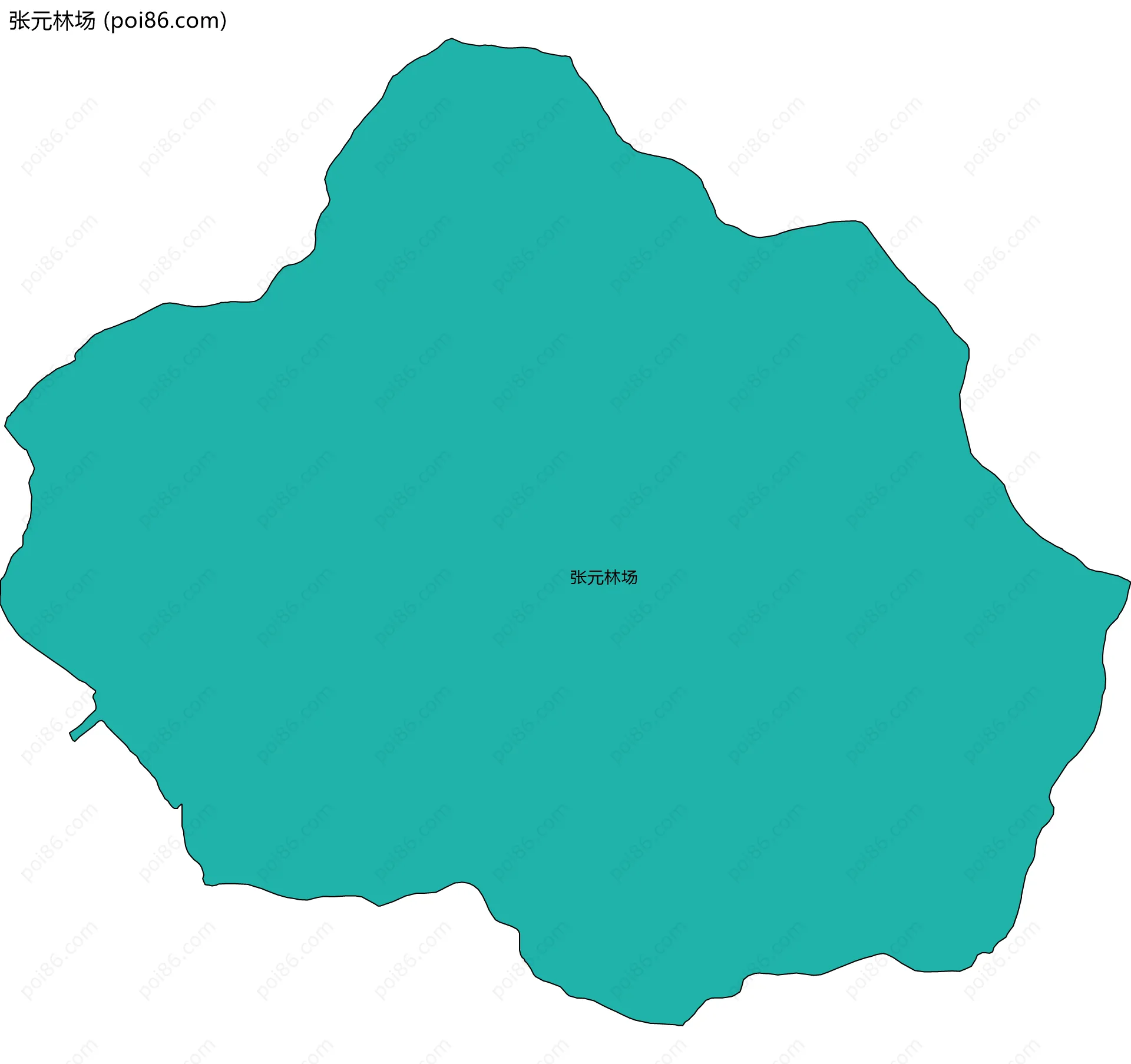 张元林场边界地图