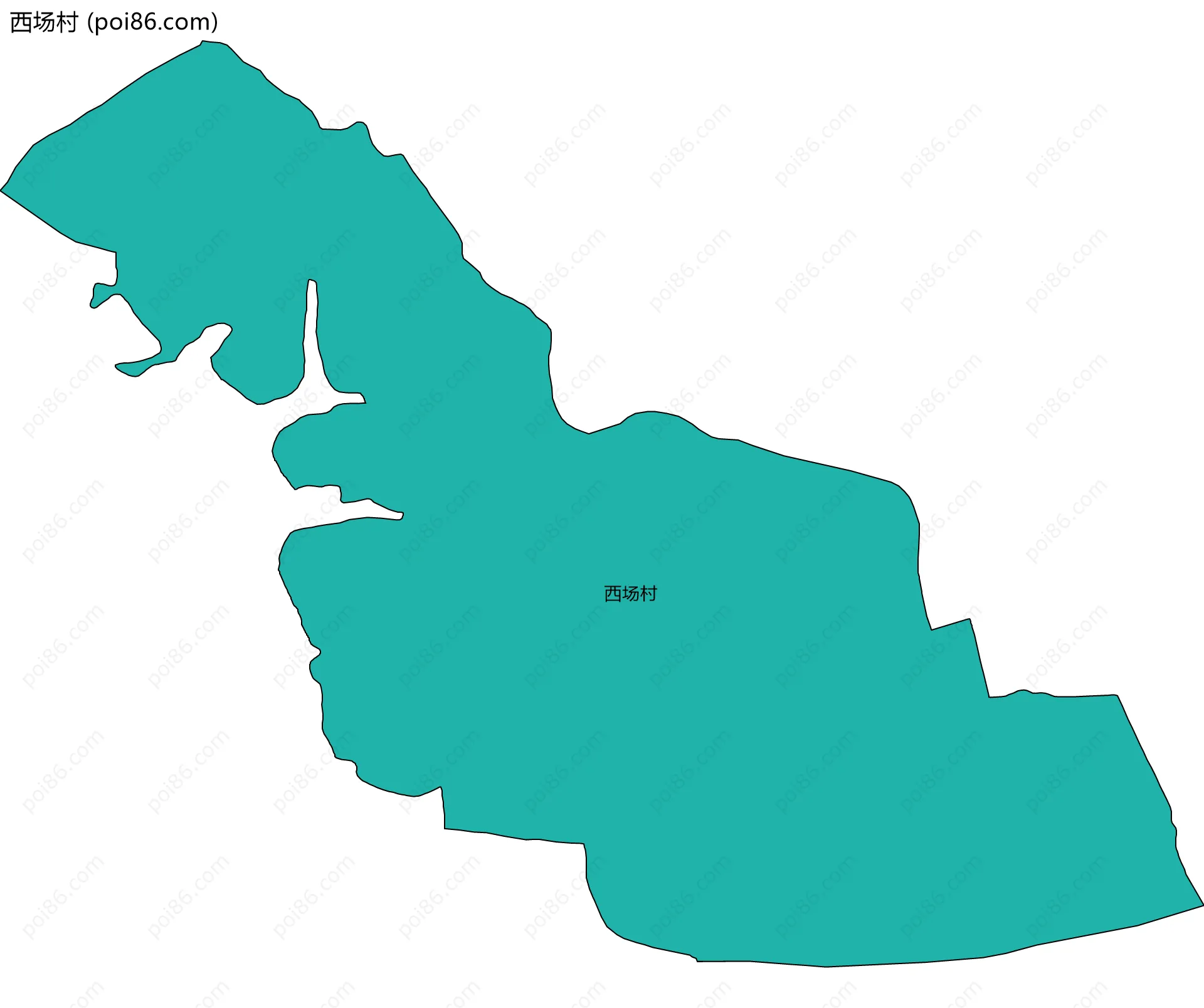 西场村边界地图