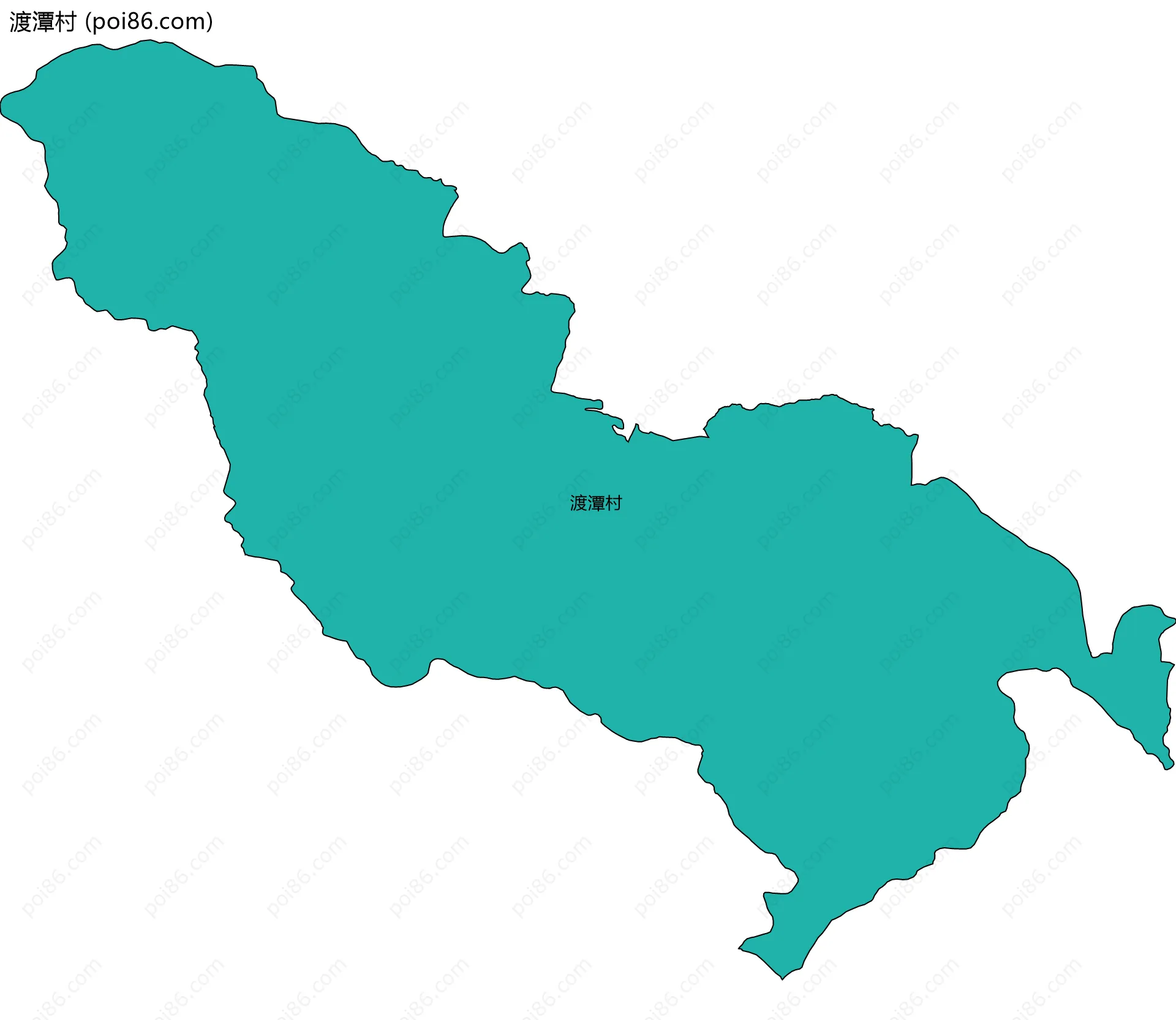 渡潭村边界地图