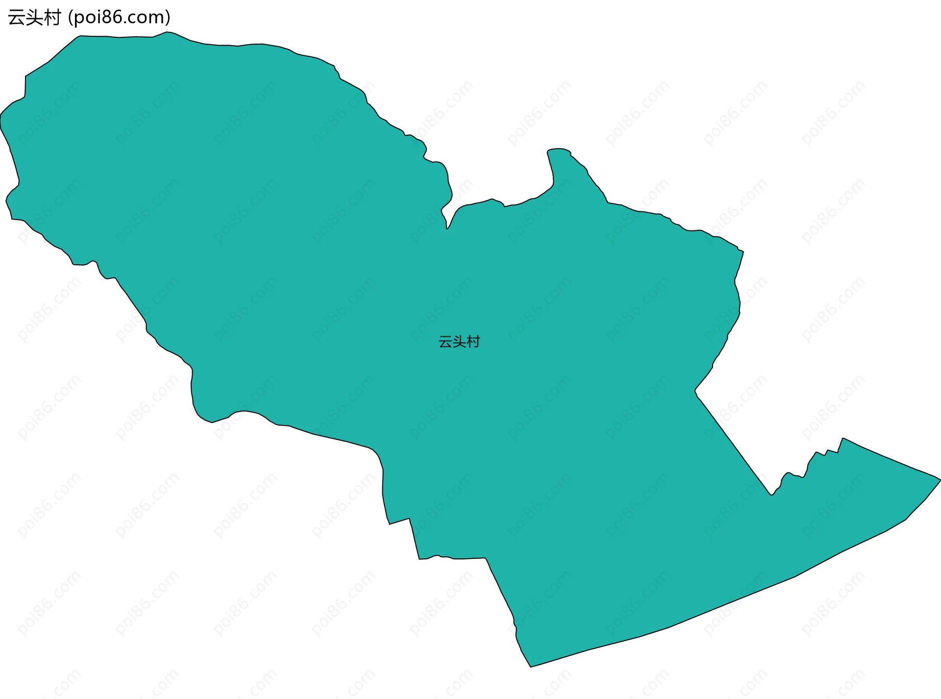 云头村边界地图