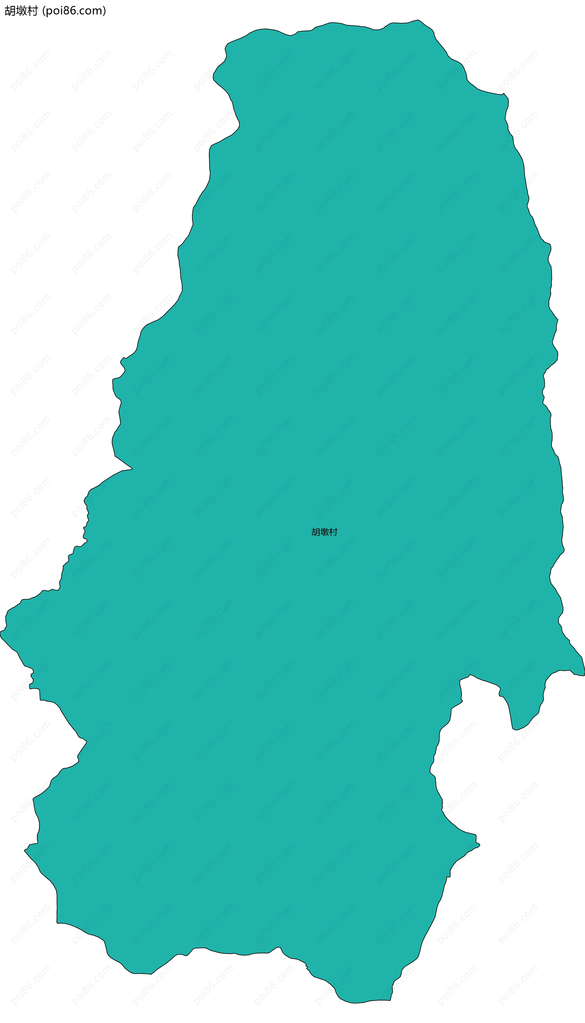 胡墩村边界地图