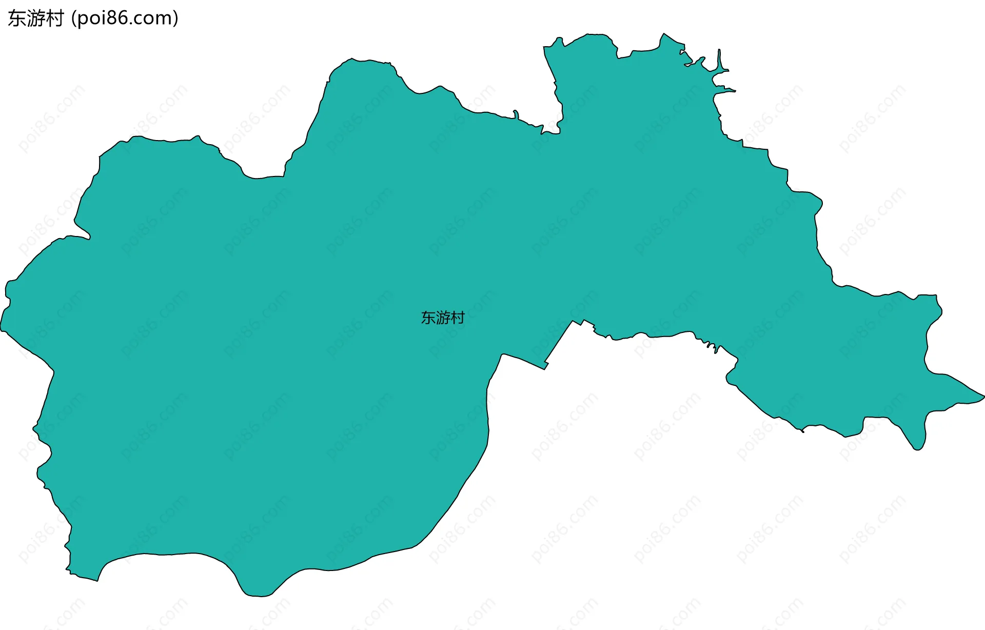 东游村边界地图