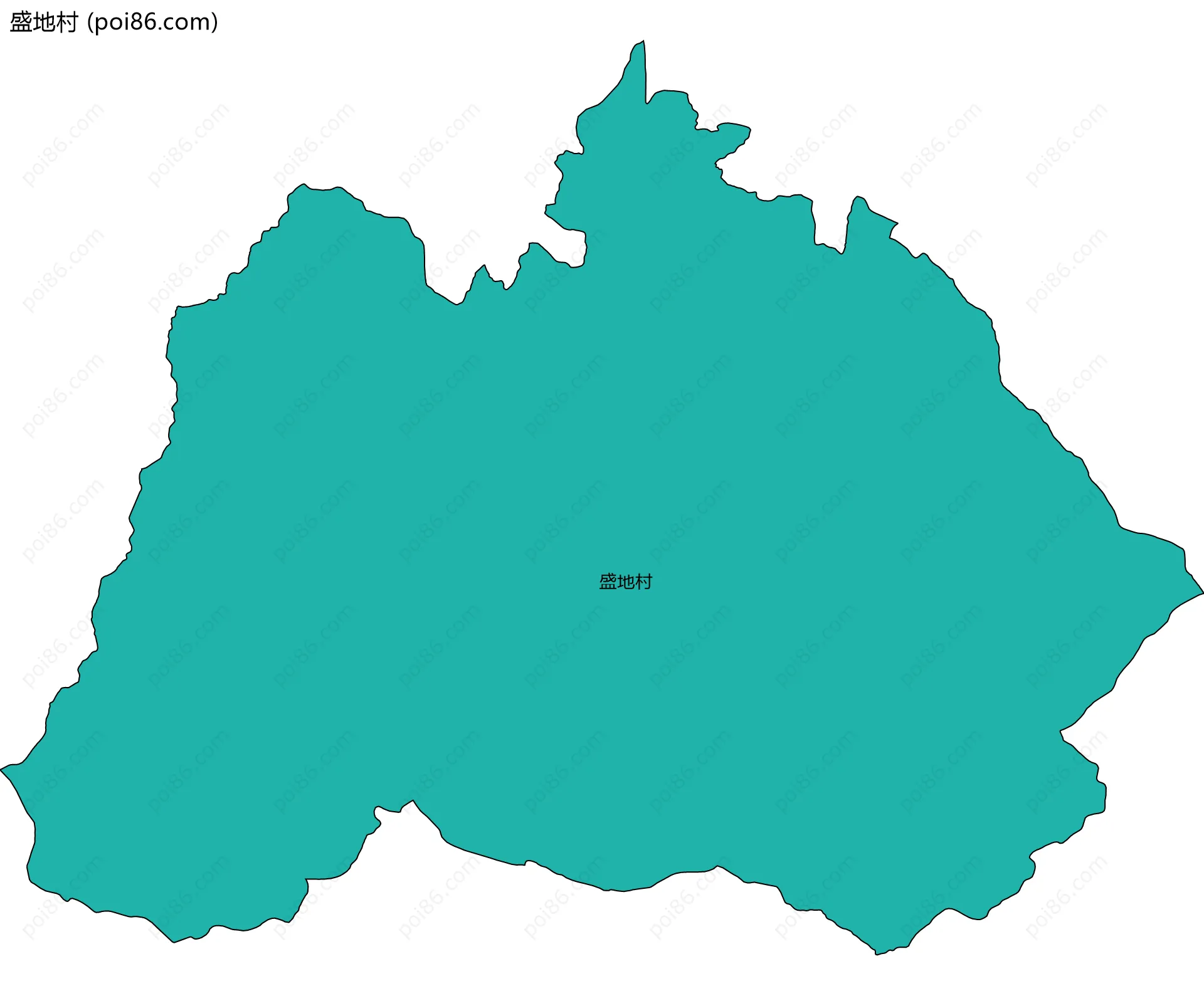盛地村边界地图