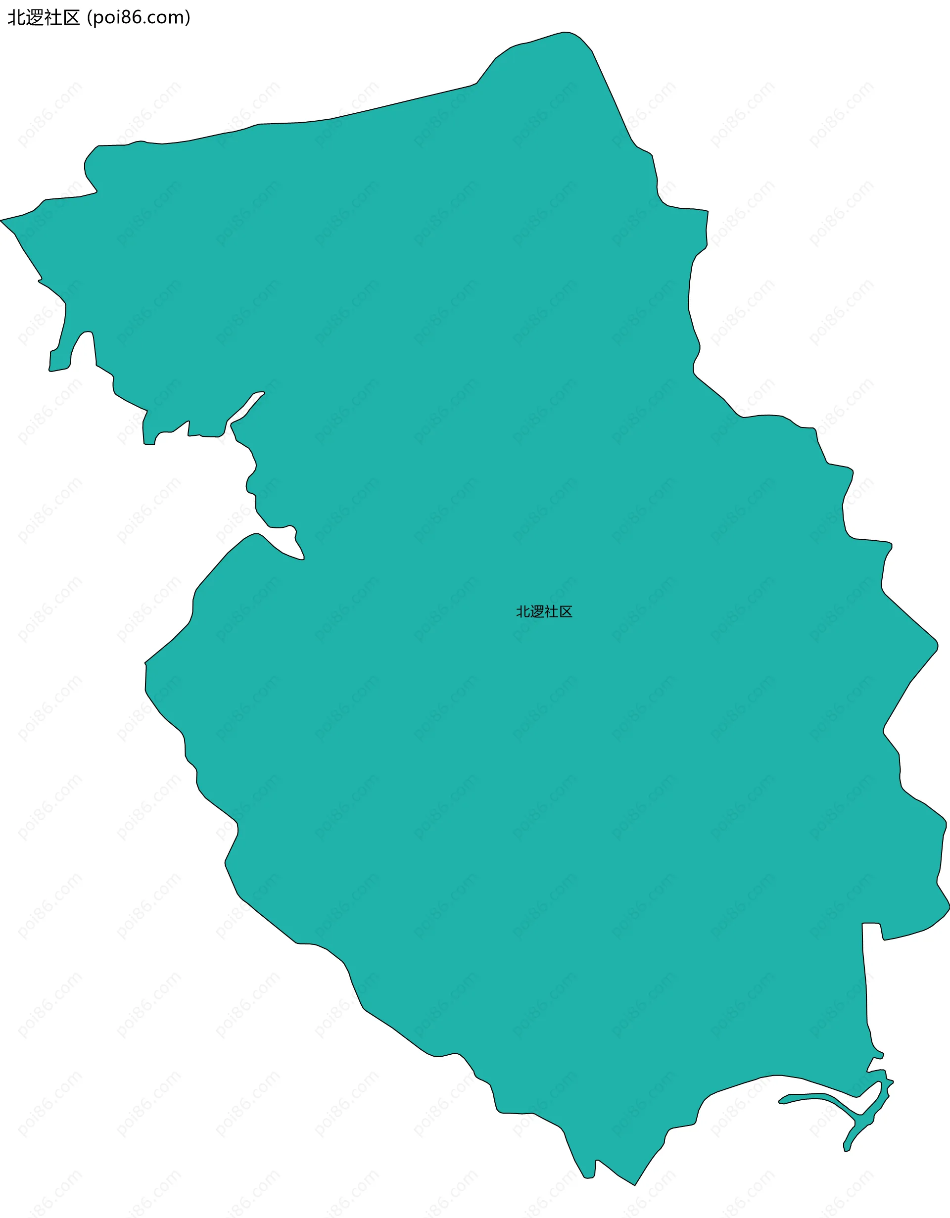 北逻社区边界地图
