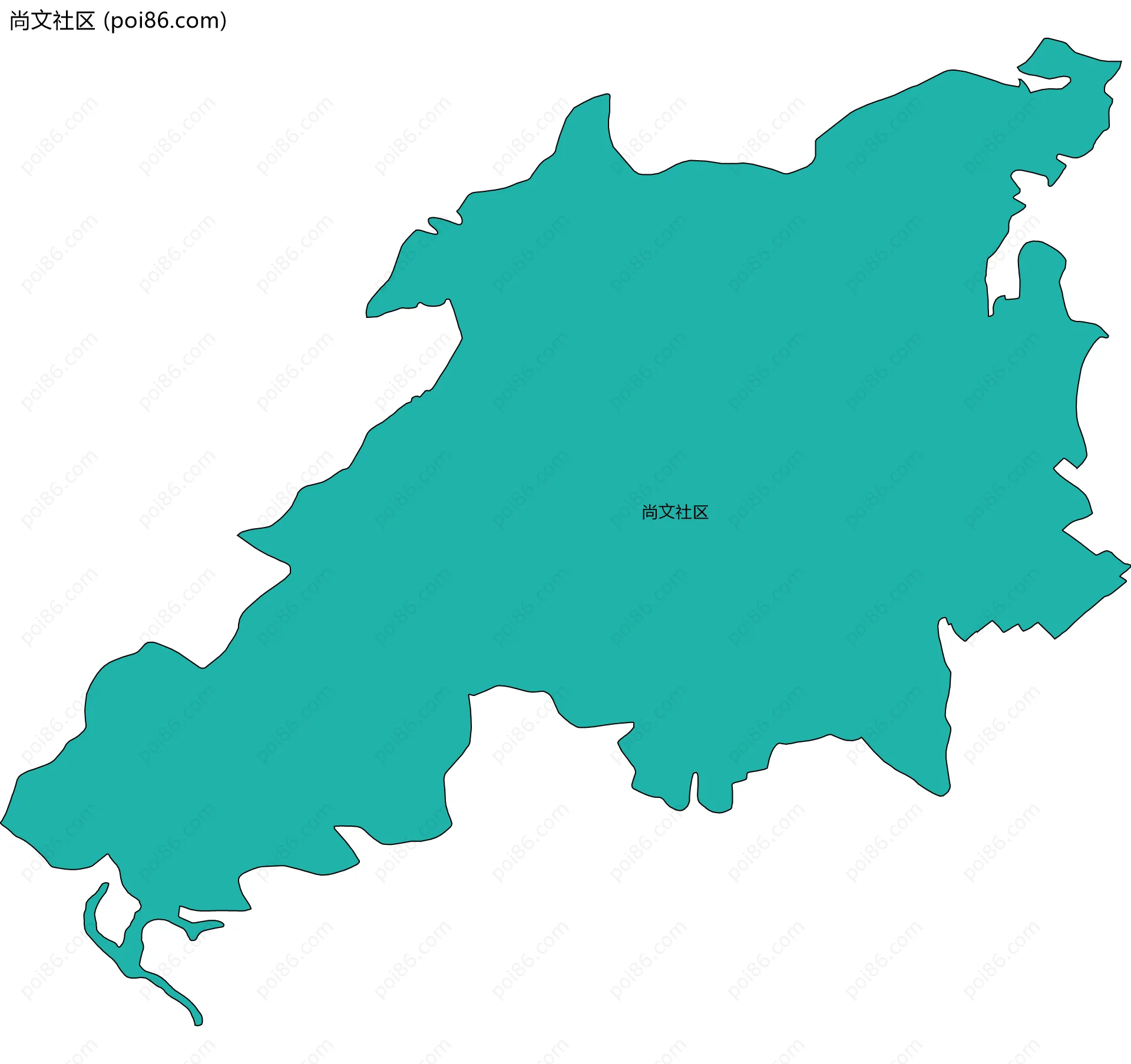尚文社区边界地图