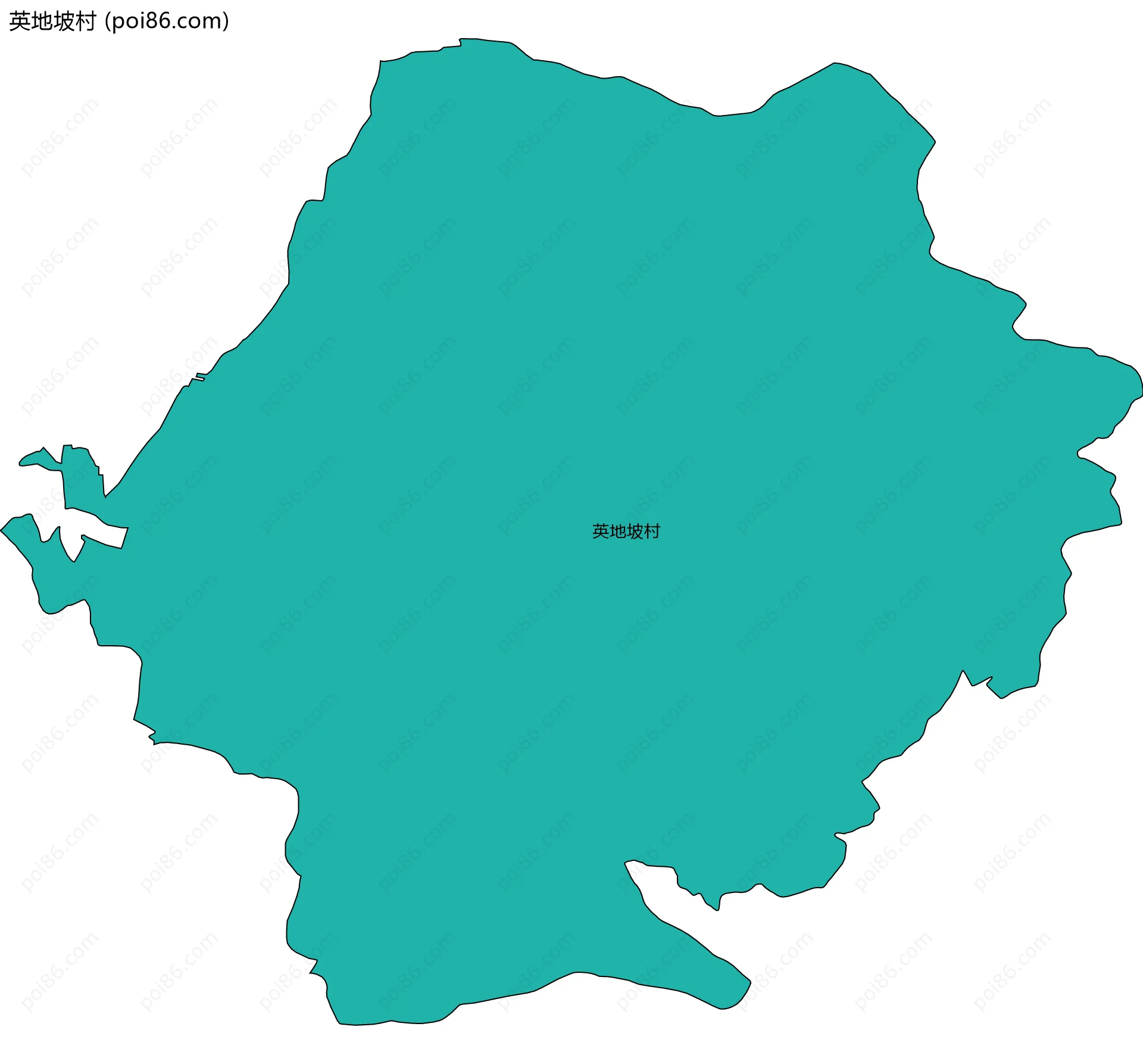 英地坡村边界地图